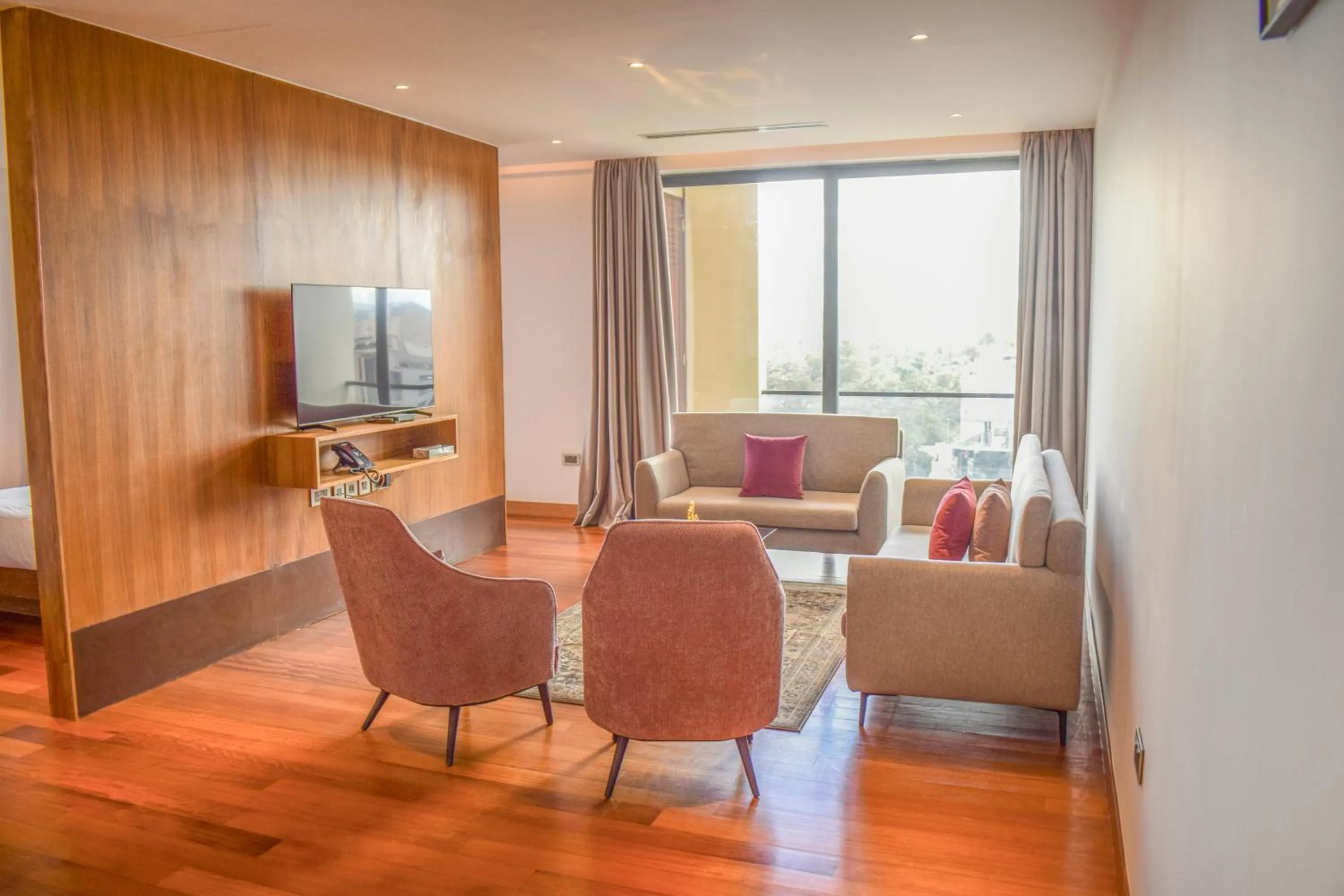 Living room in Broadwalk Residency