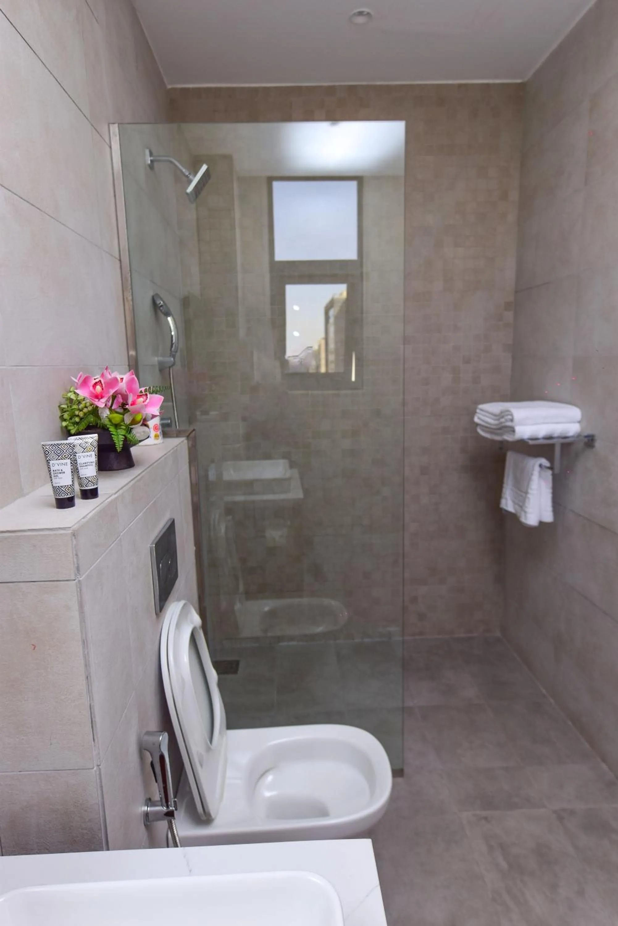 Shower in Broadwalk Residency