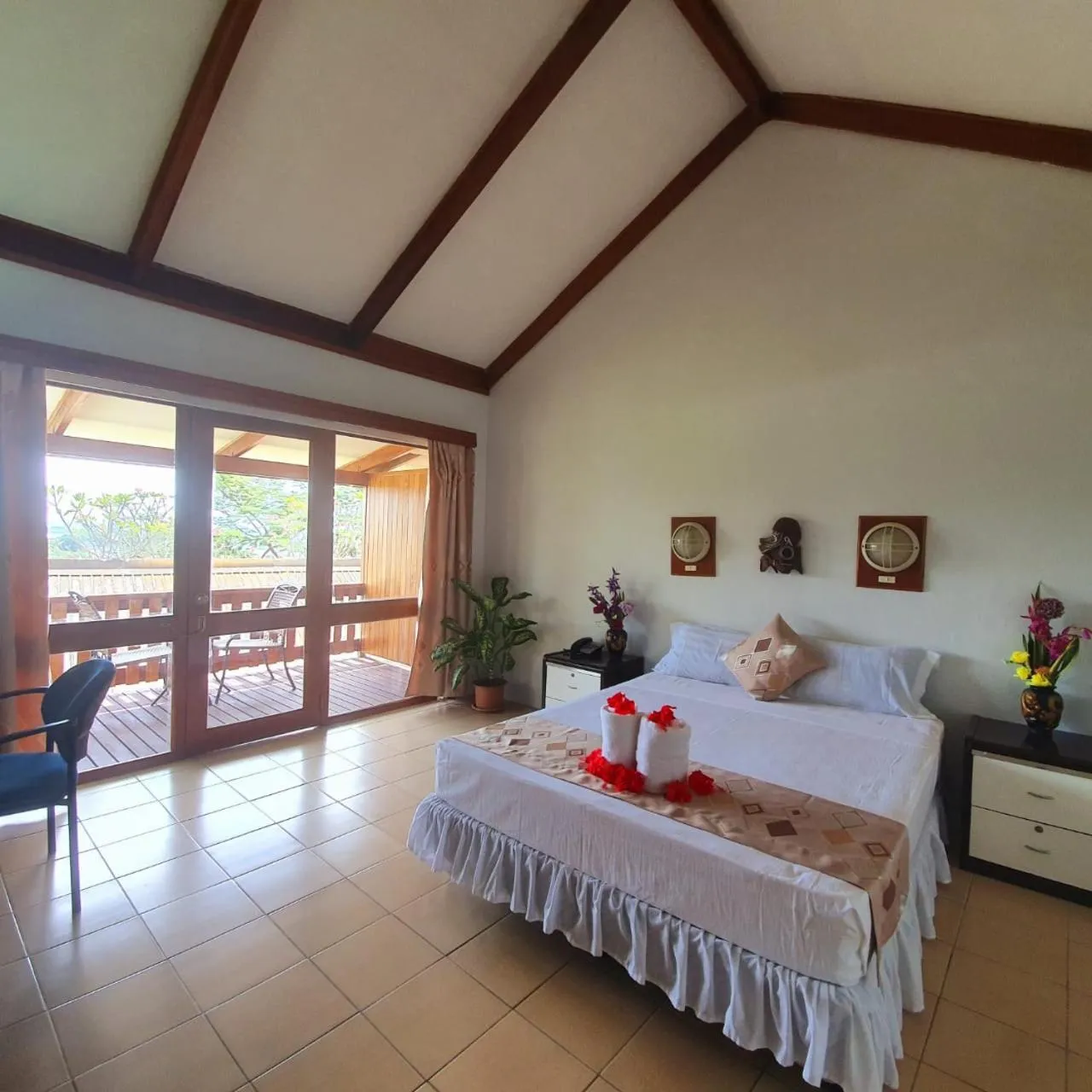 Bed in Honiara Hotel