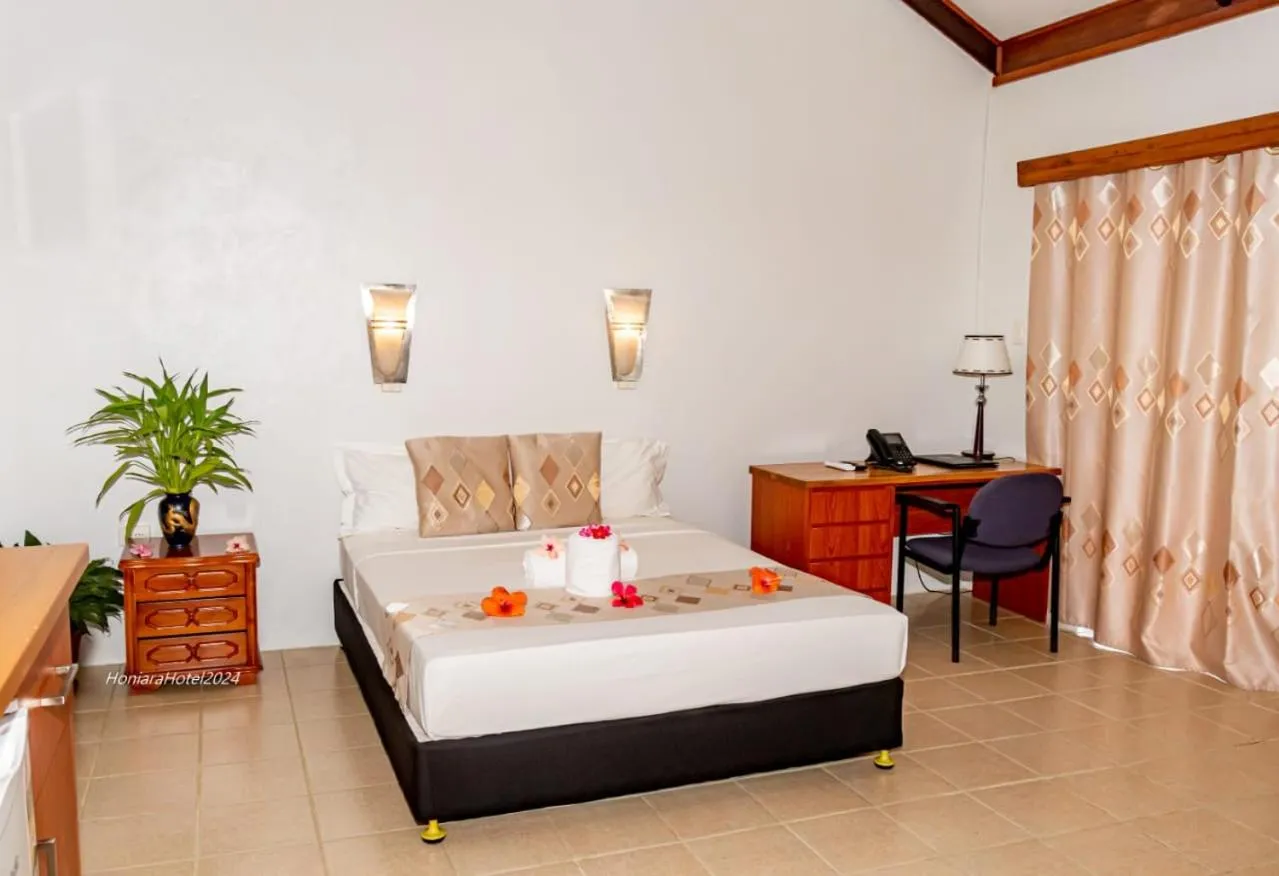 Bed in Honiara Hotel