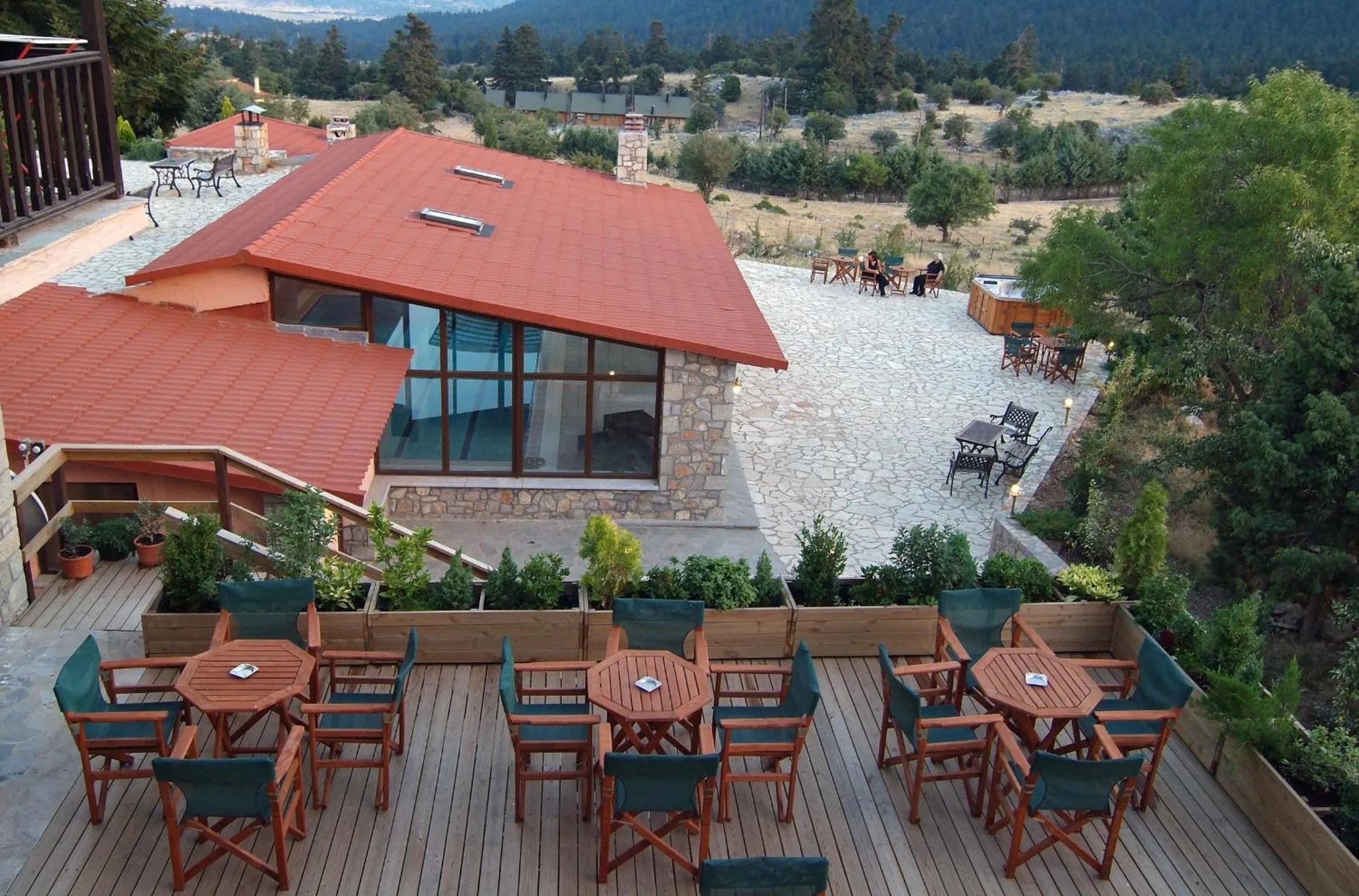 Balcony/Terrace in Boutique Hotel Skamnos Arachova