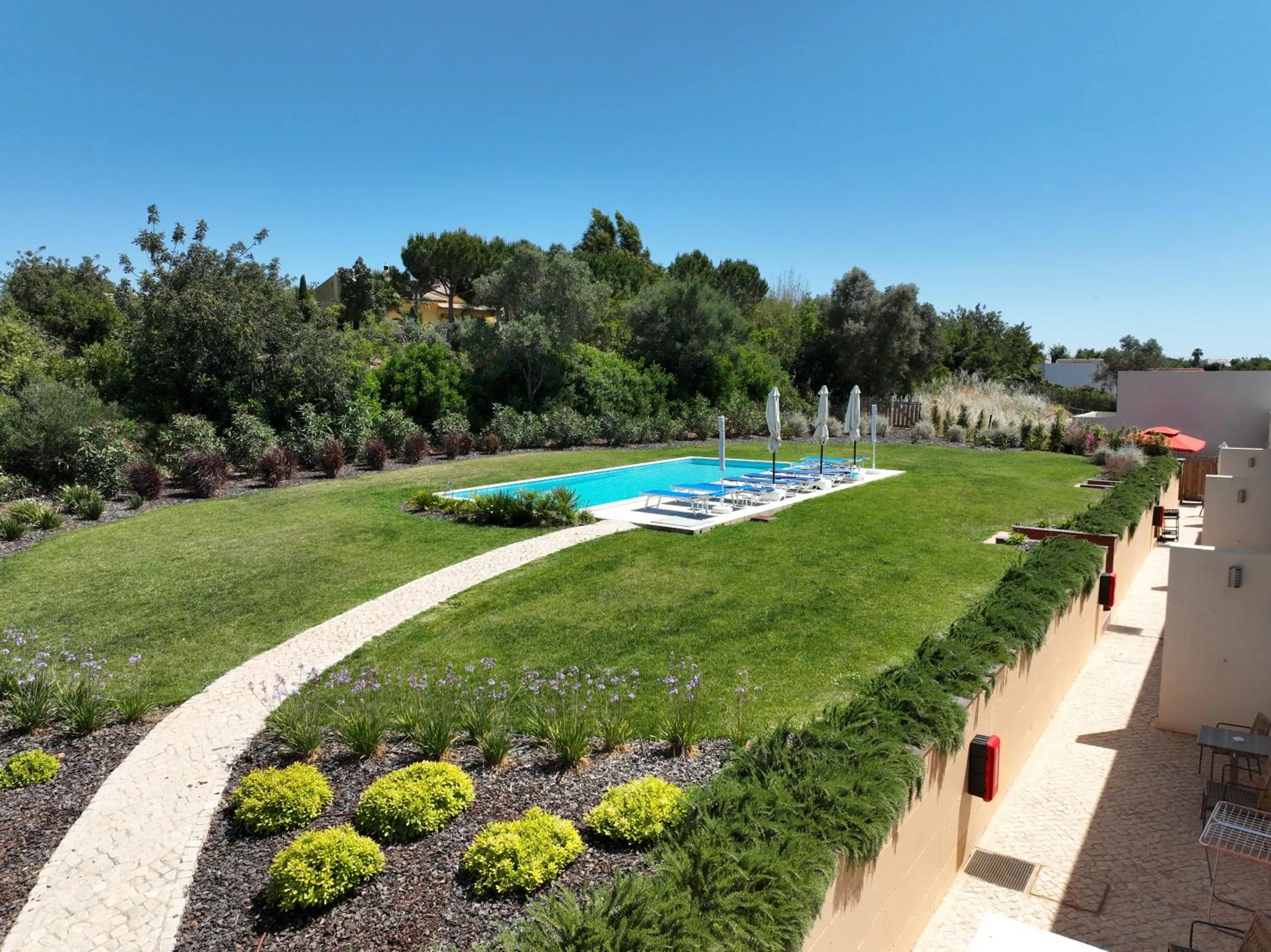 Pool view in Suites Sunny hill