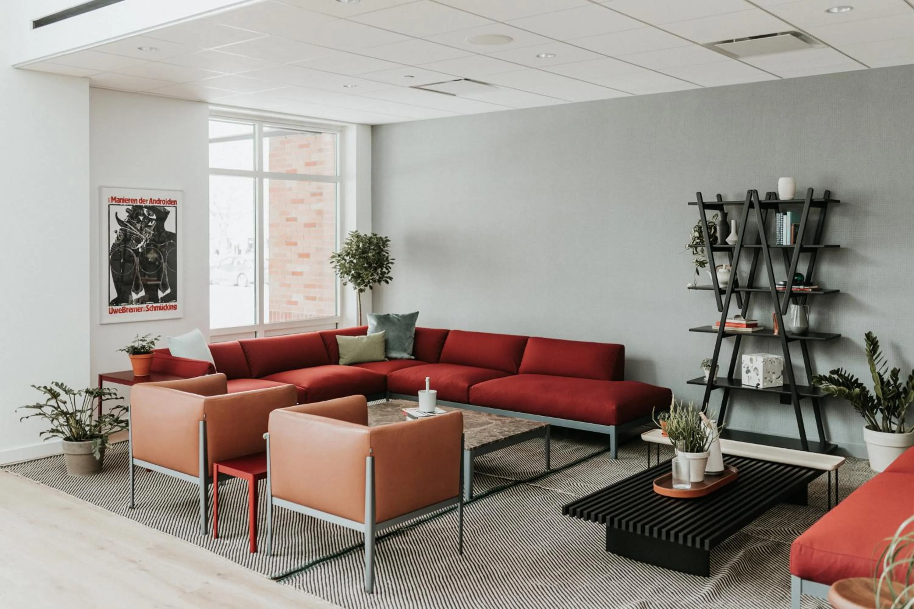 Lobby or reception in Haworth Hotel at Hope College