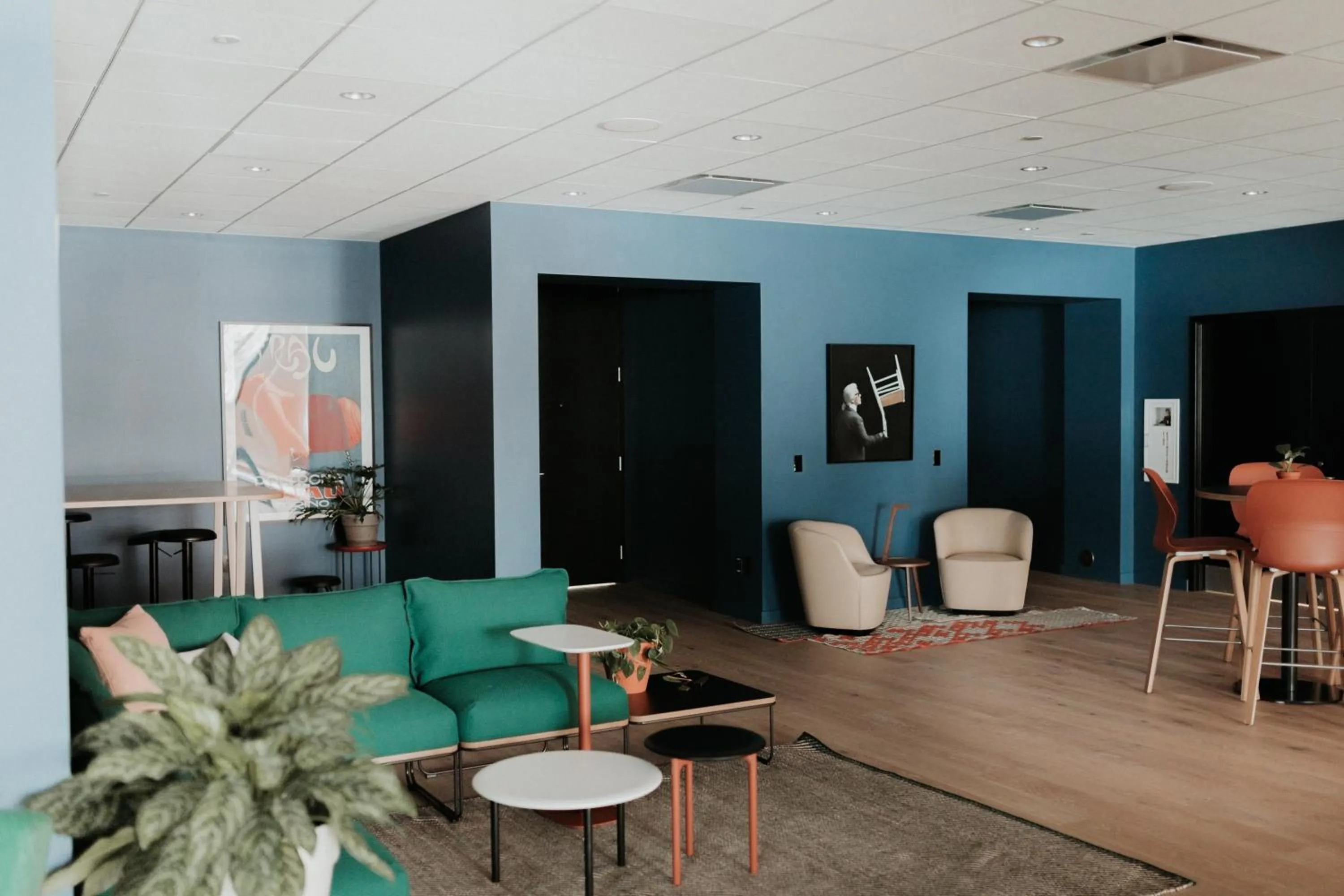 Lobby or reception in Haworth Hotel at Hope College