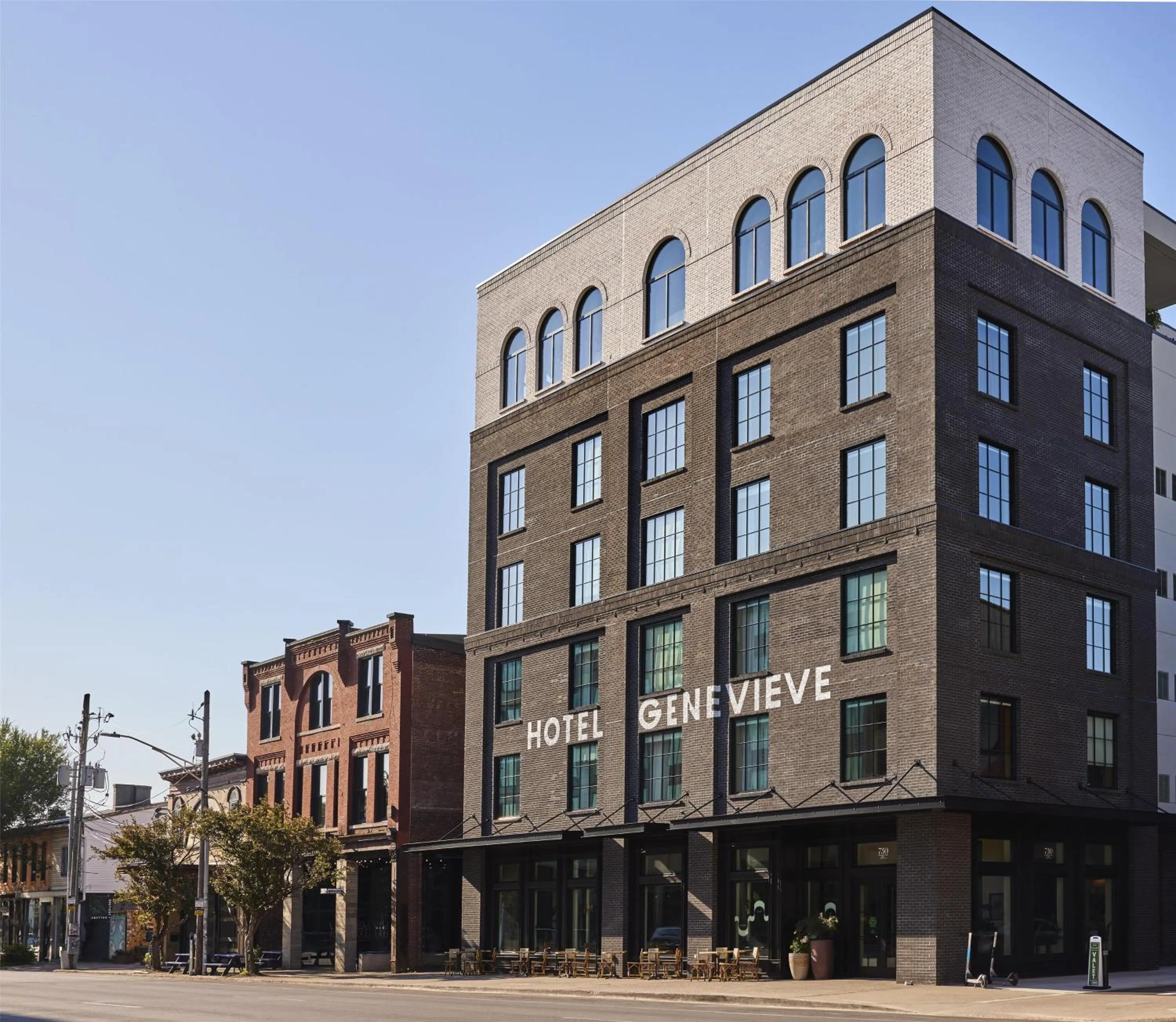 Property building in Hotel Genevieve, part of JdV by Hyatt
