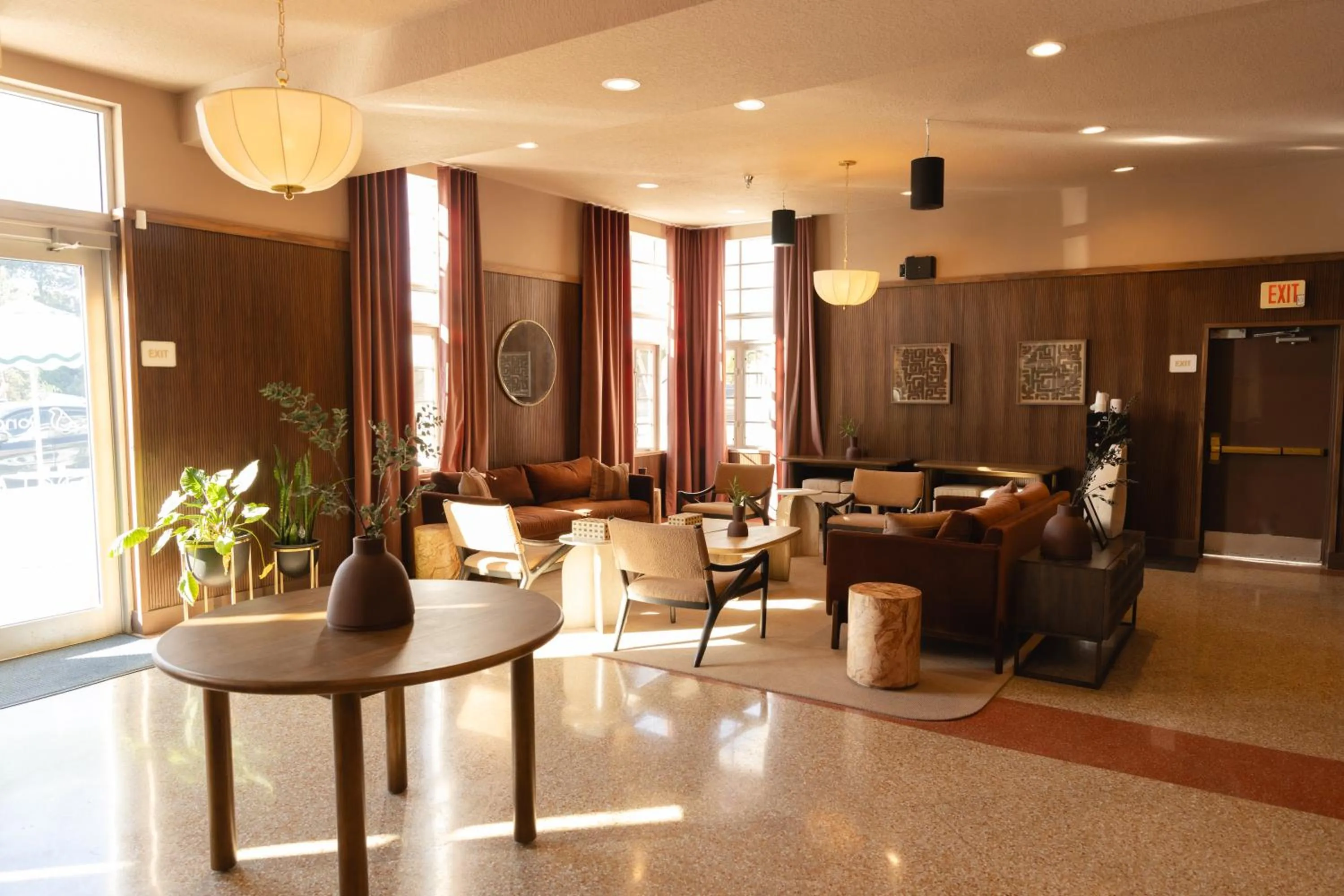 Seating area in FOUND Hotel Miami Beach