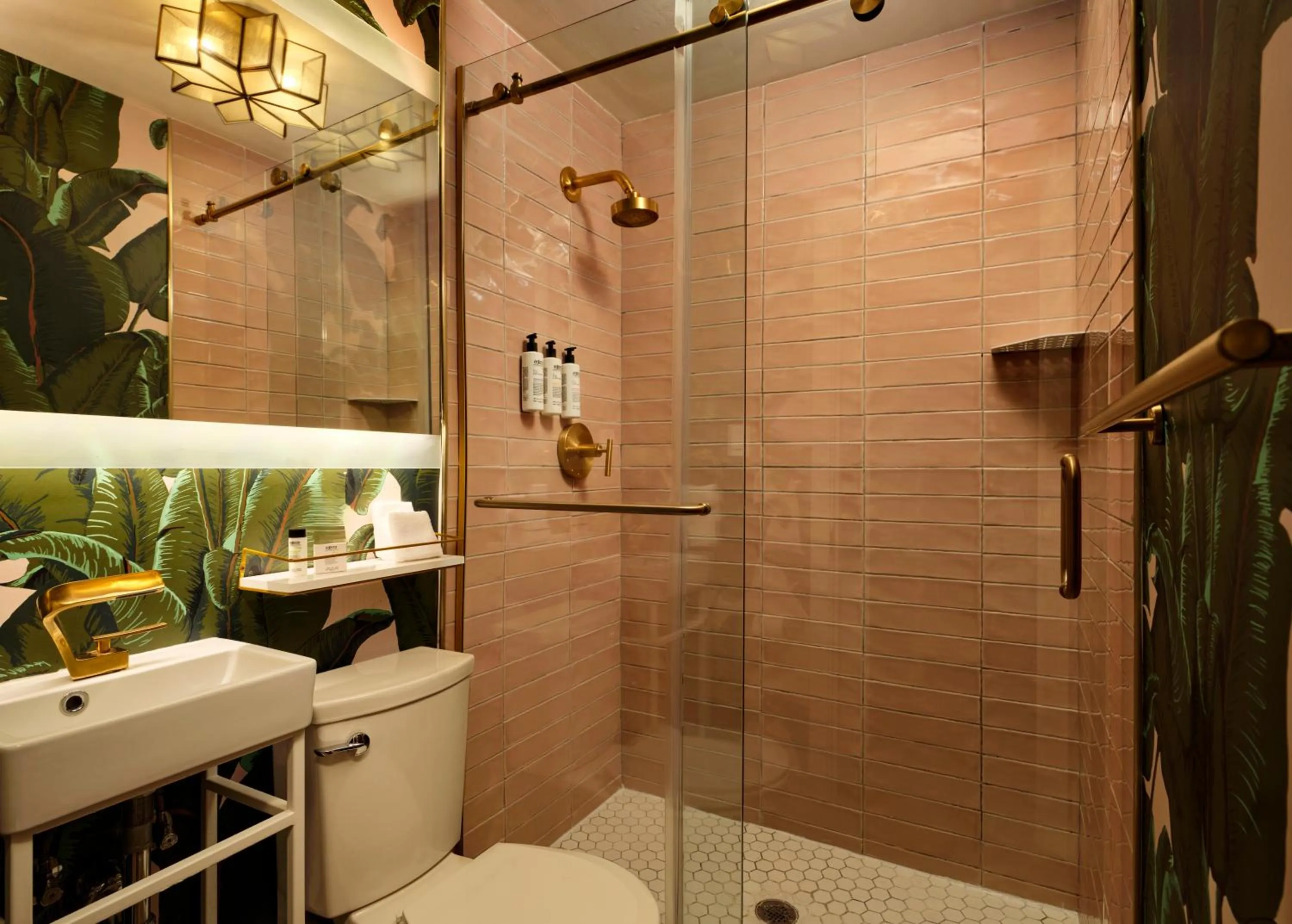 Bathroom in FOUND Hotels, Miami Beach, Series by Marriott