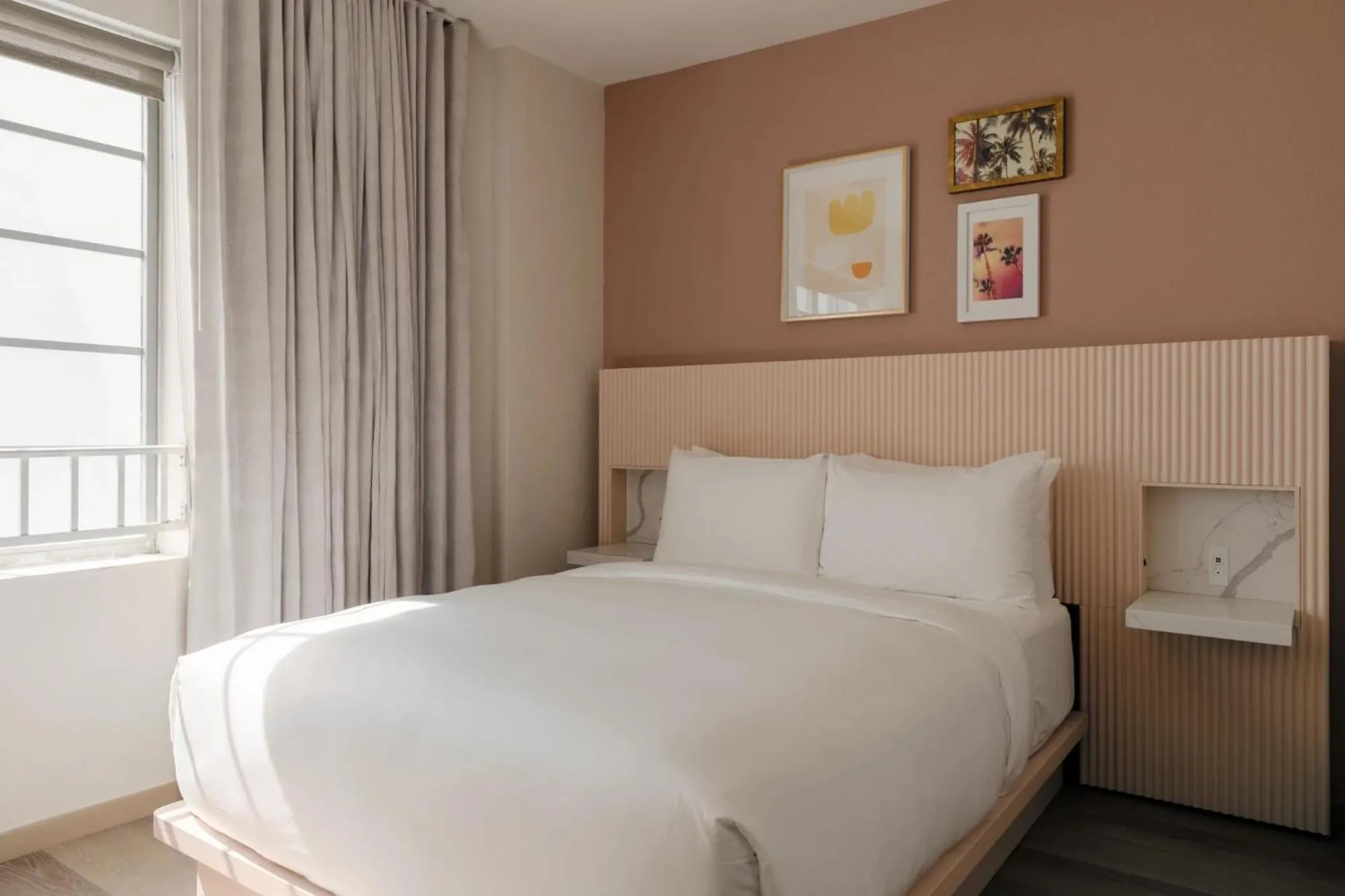 Bed in FOUND Hotel Miami Beach