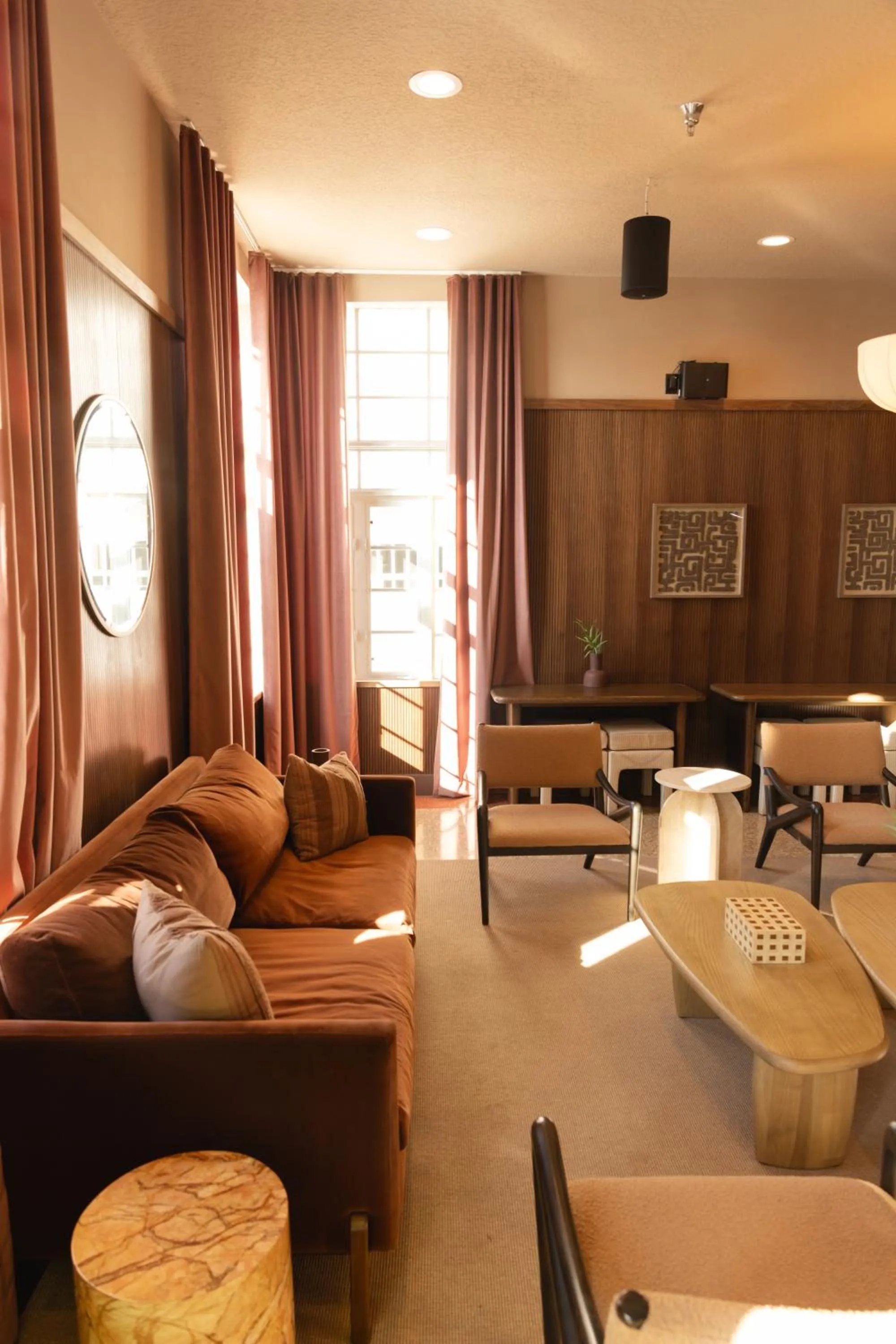 Seating area in FOUND Hotel Miami Beach