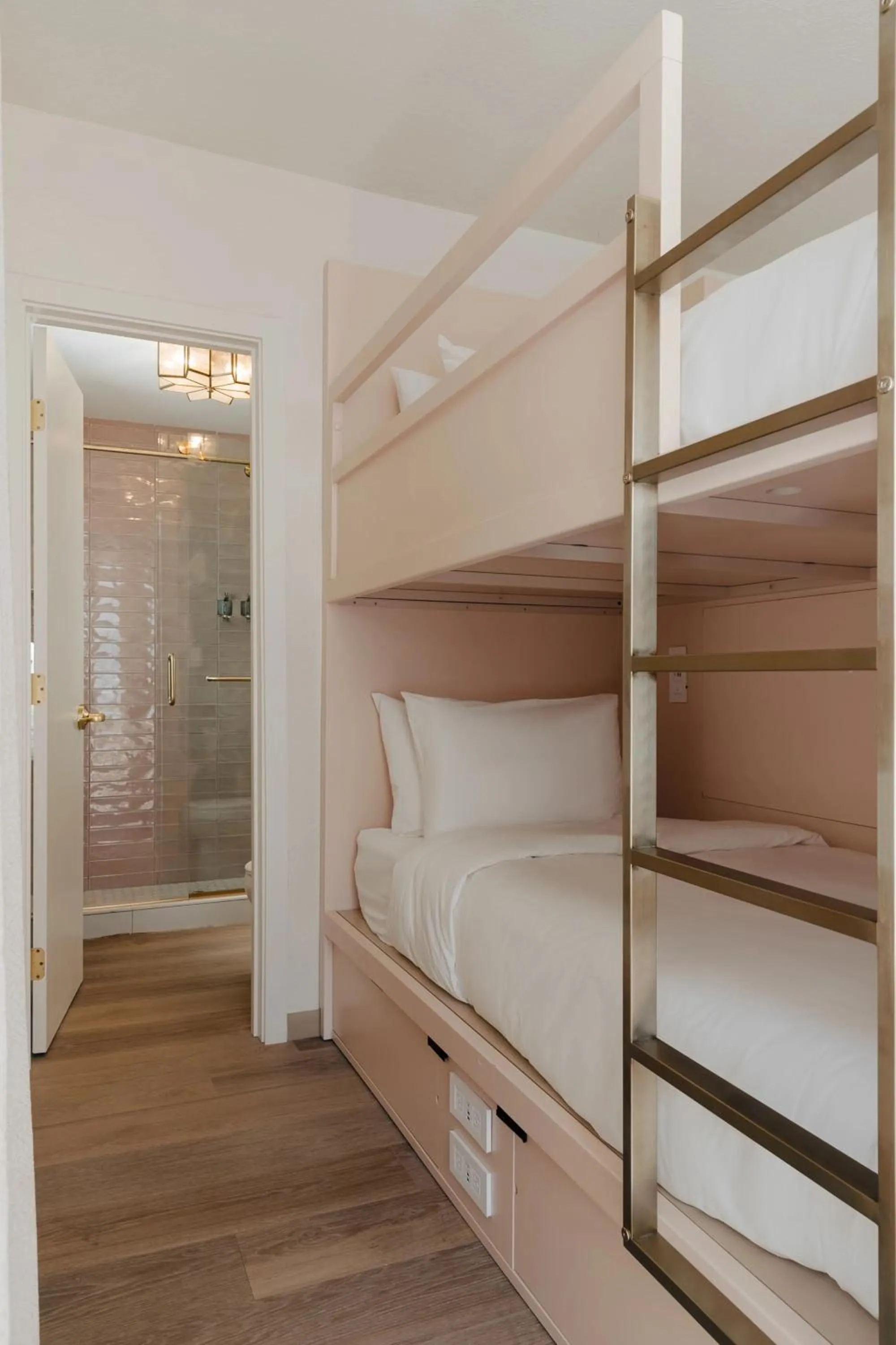 Bathroom, Bed in FOUND Hotel Miami Beach