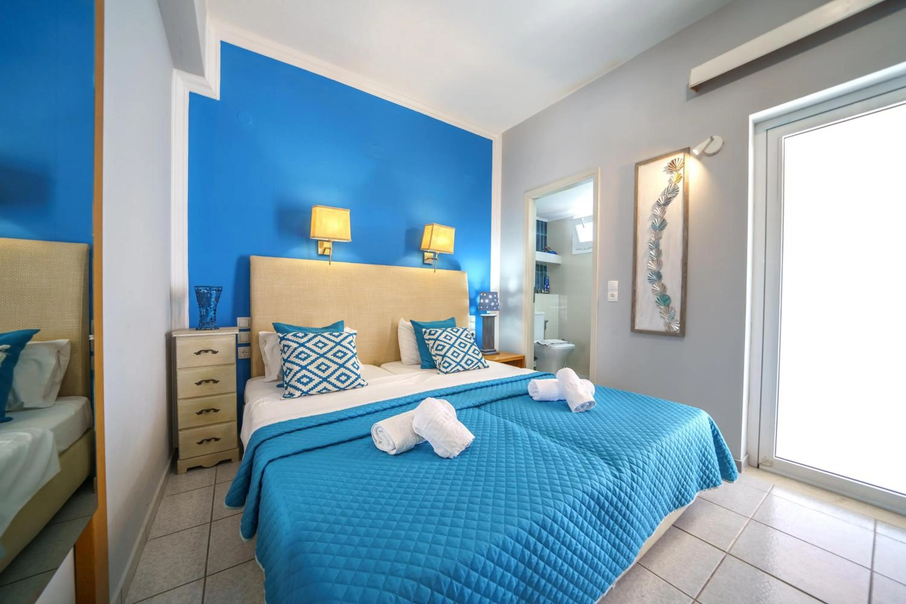 Bedroom, Bed in RODI BLUE apartments