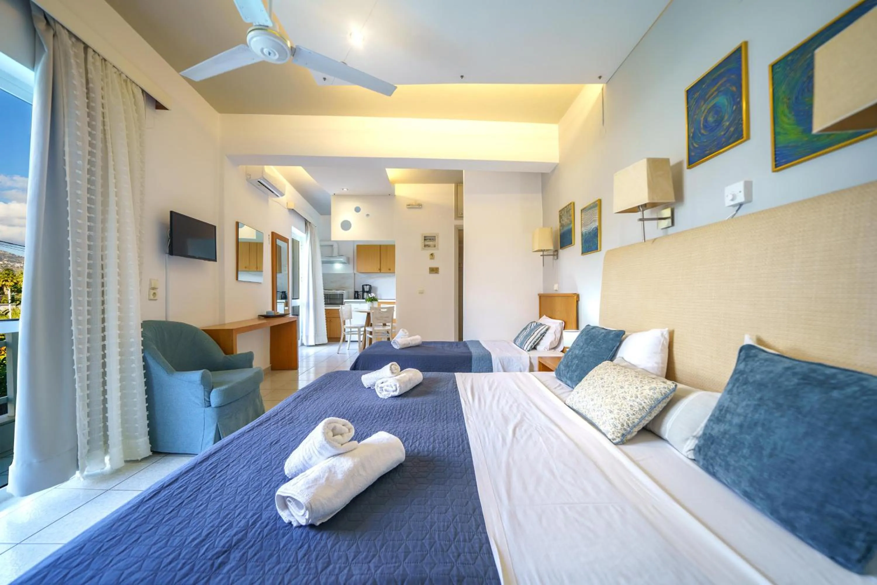 Bedroom, Bed in RODI BLUE apartments