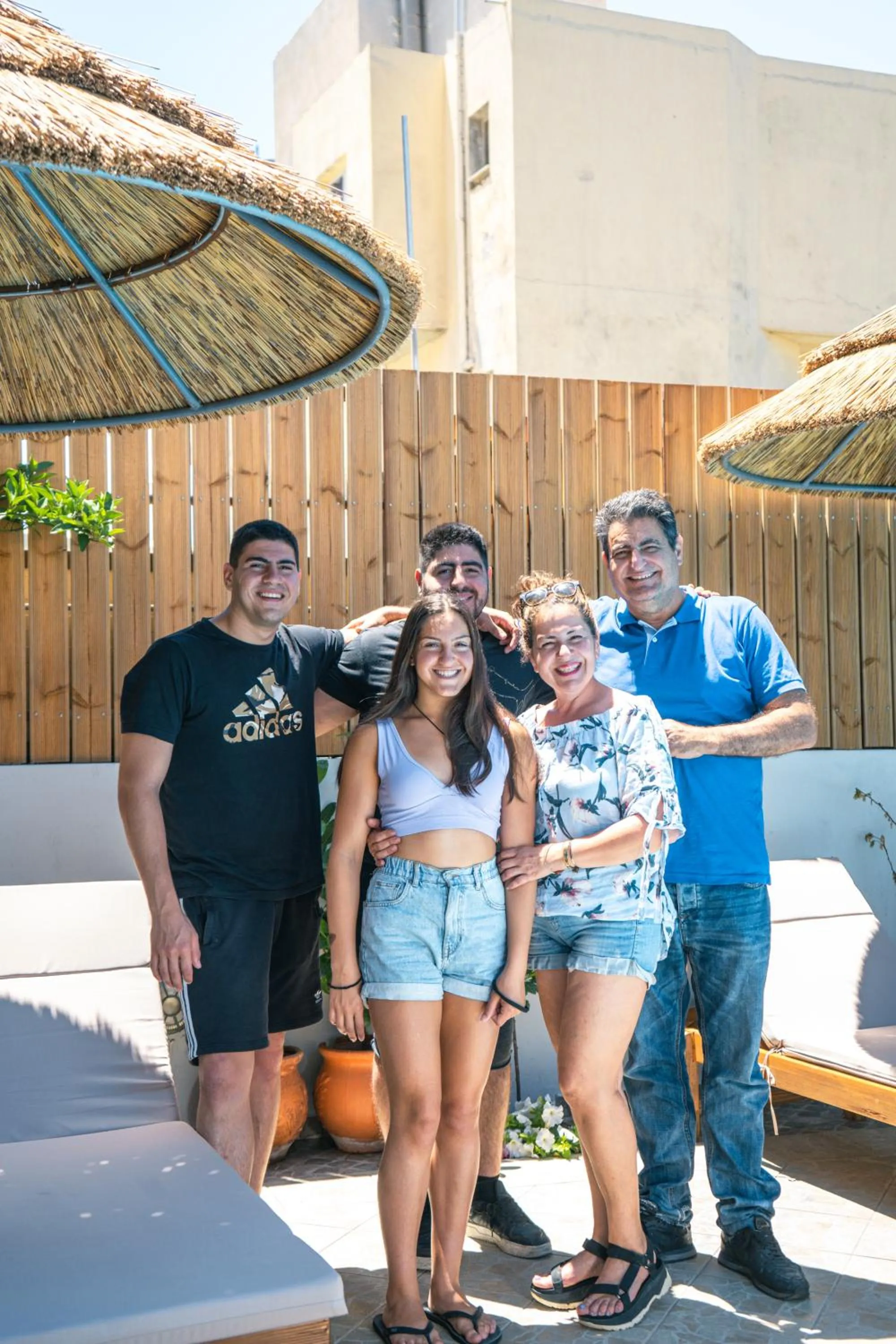 Family in RODI BLUE apartments