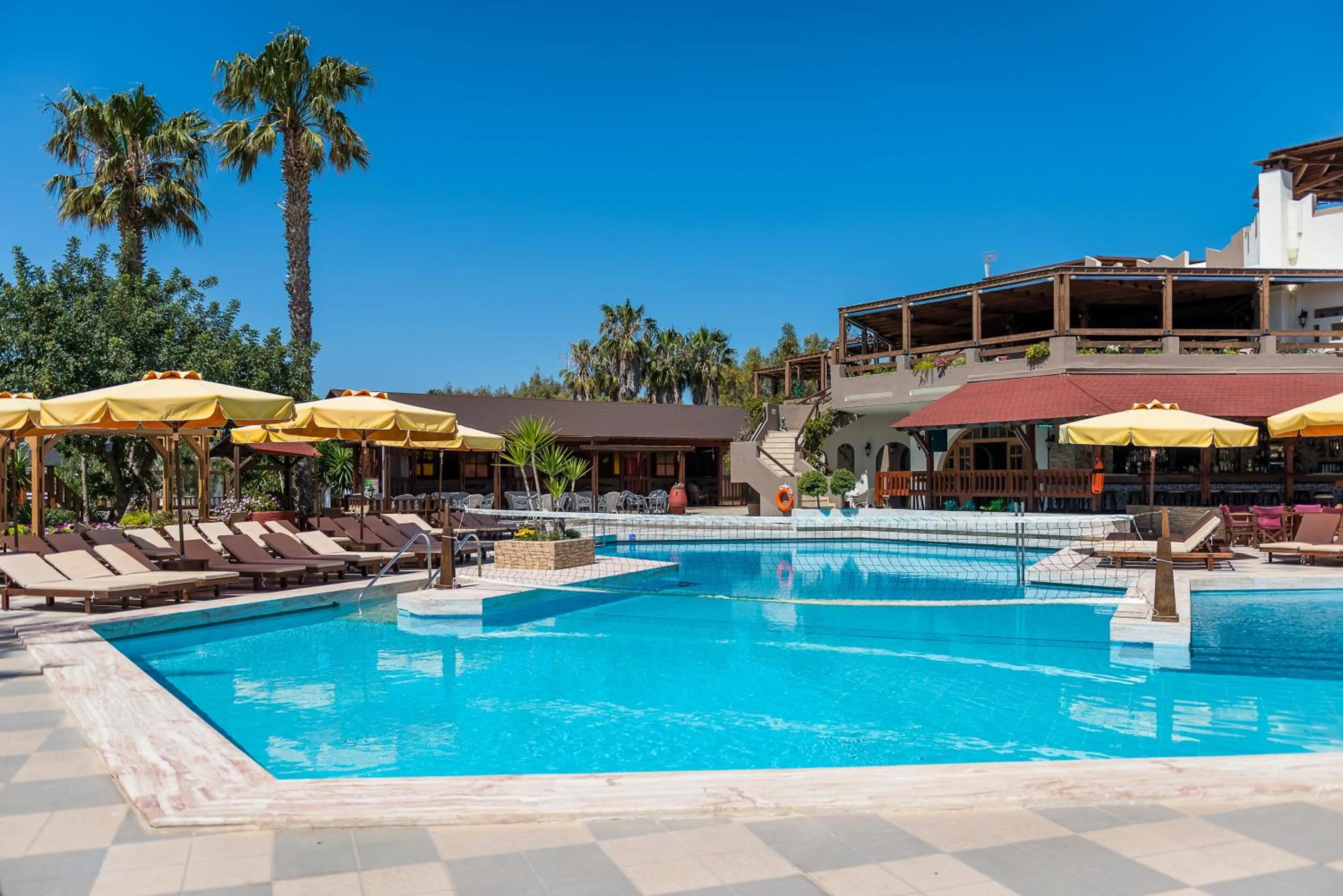 Pool view in Gaia Garden