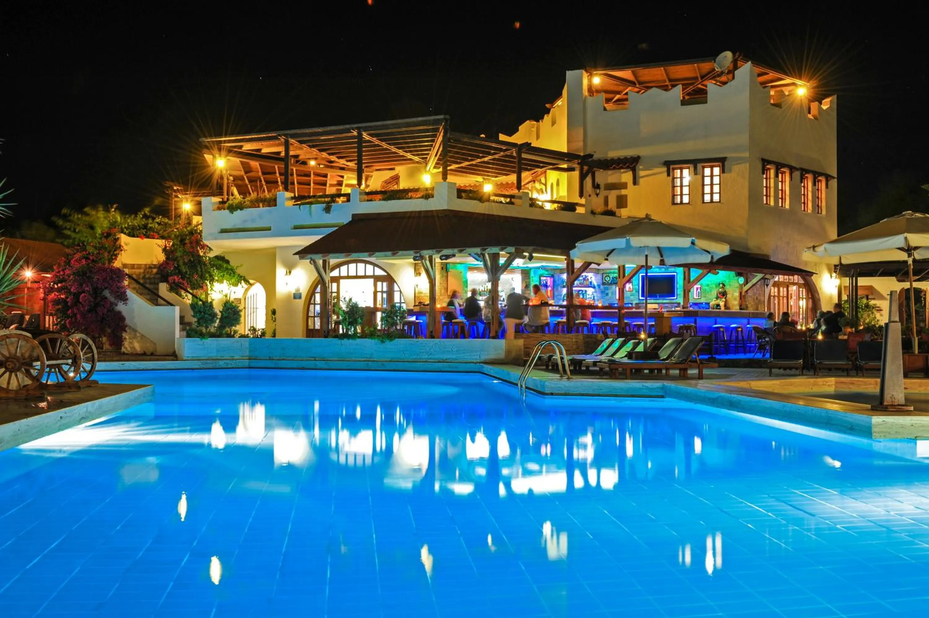 Pool view in Gaia Garden