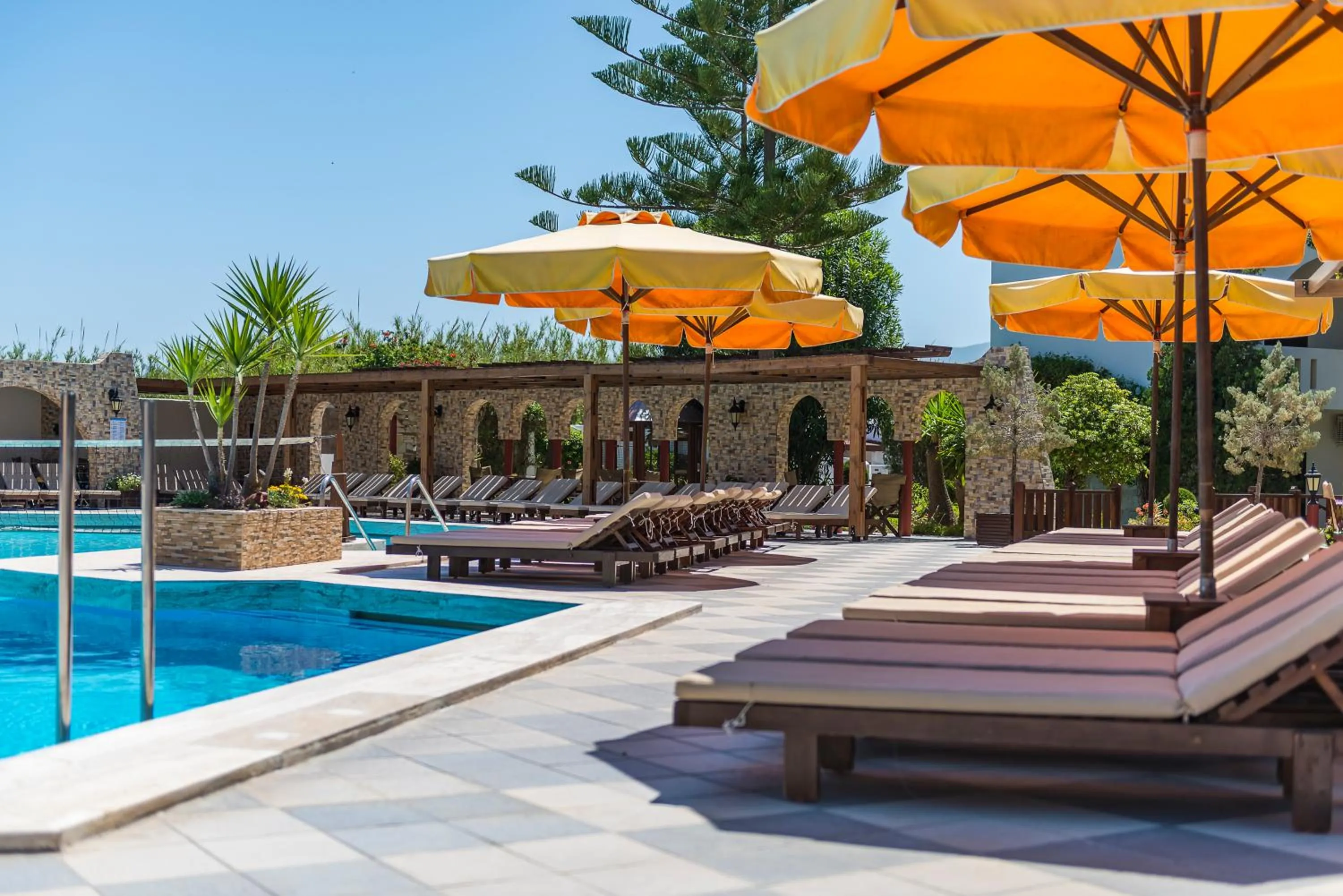 Pool view in Gaia Garden