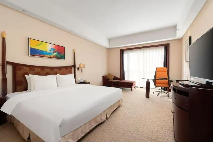 Bed in 深圳国际会展中心凯嘉酒店-Shenzhen Kaijia Hotel-Shenzhen-World