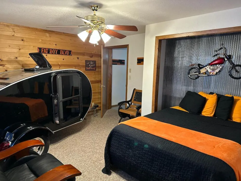 Bed in Country Cabins Hotel