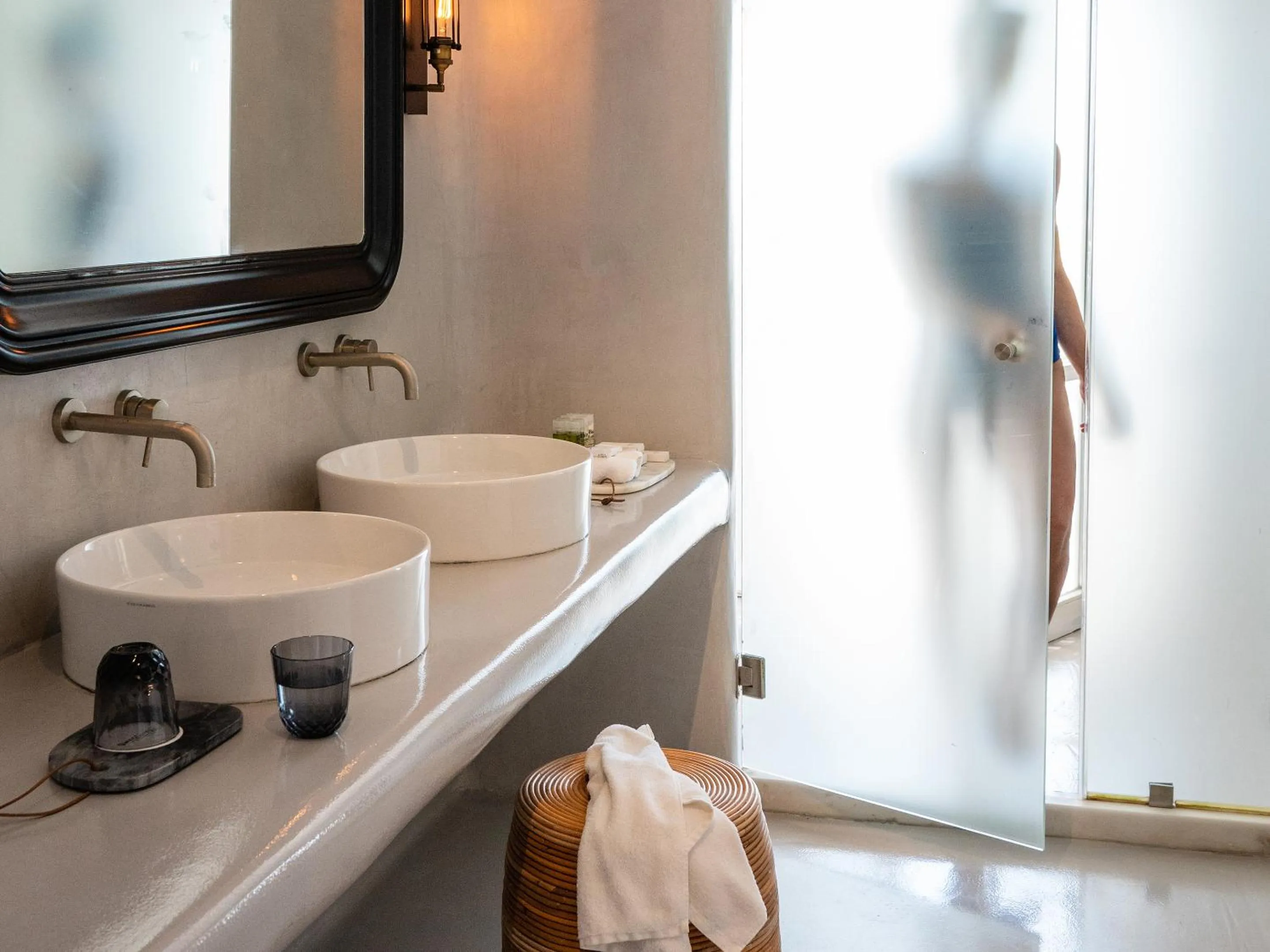 Bathroom in Mykonos Blu, A Grecotel Resort to Live