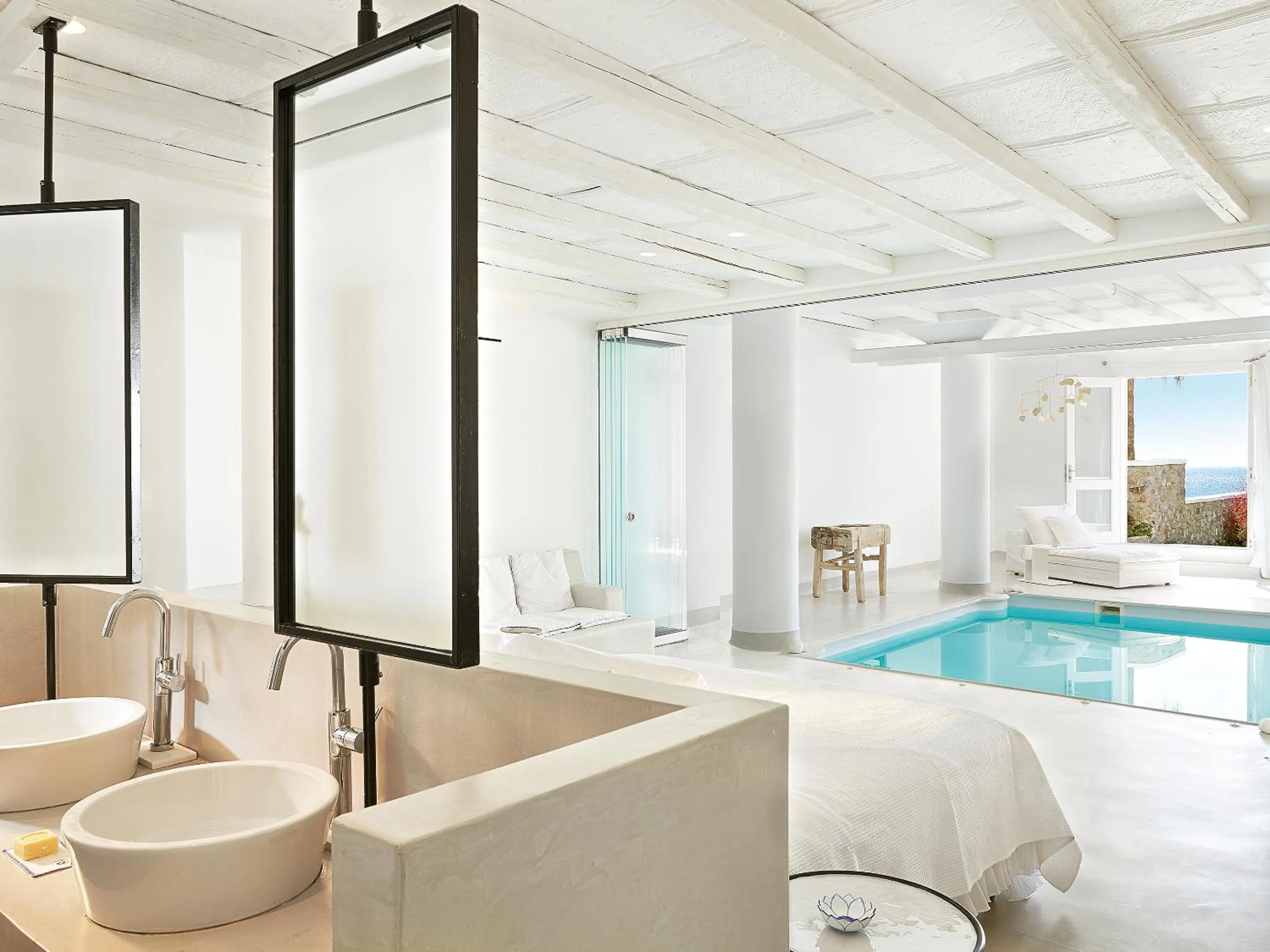 Bathroom in Mykonos Blu, A Grecotel Resort to Live