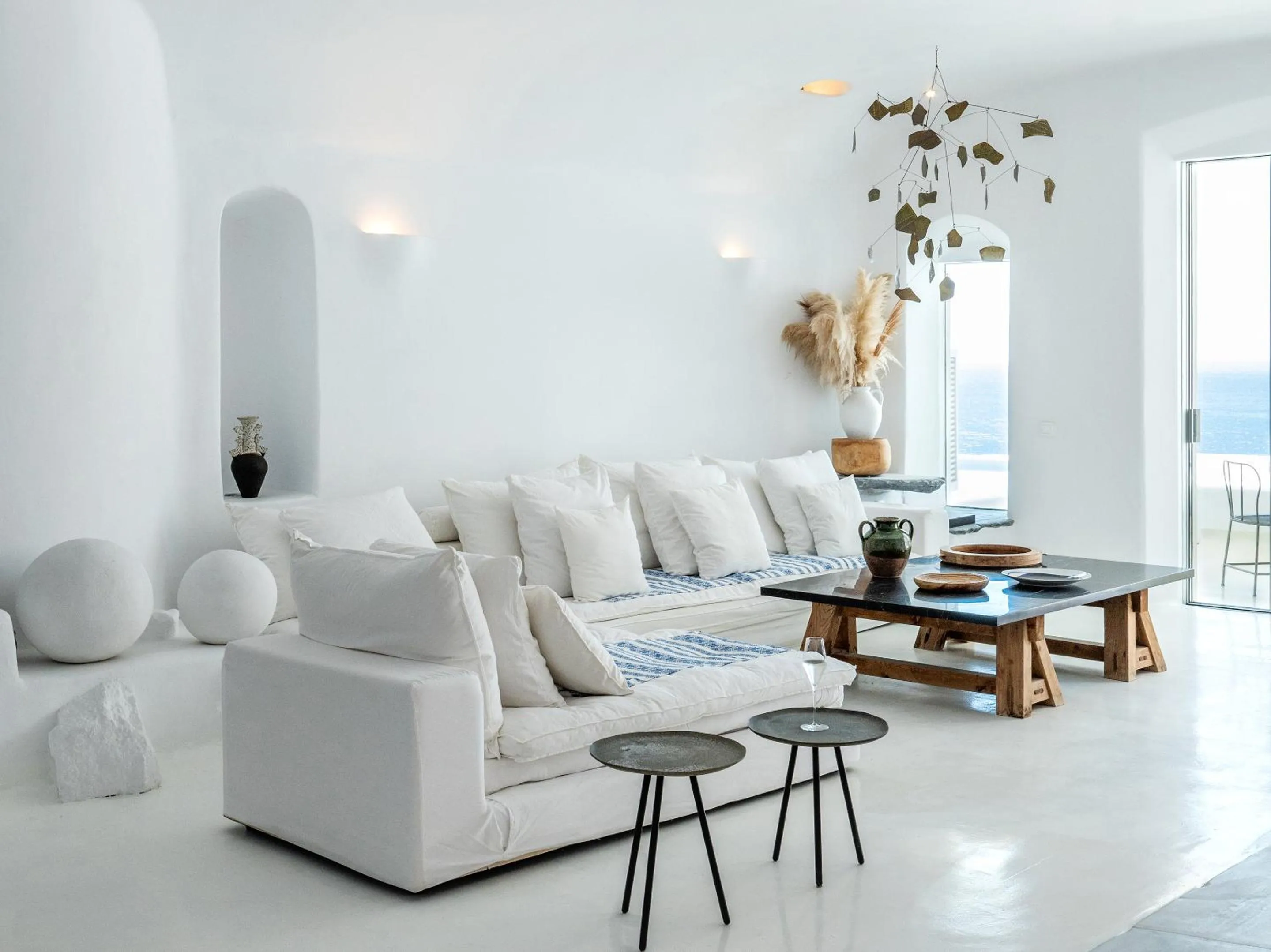 Living room in Mykonos Blu, A Grecotel Resort to Live