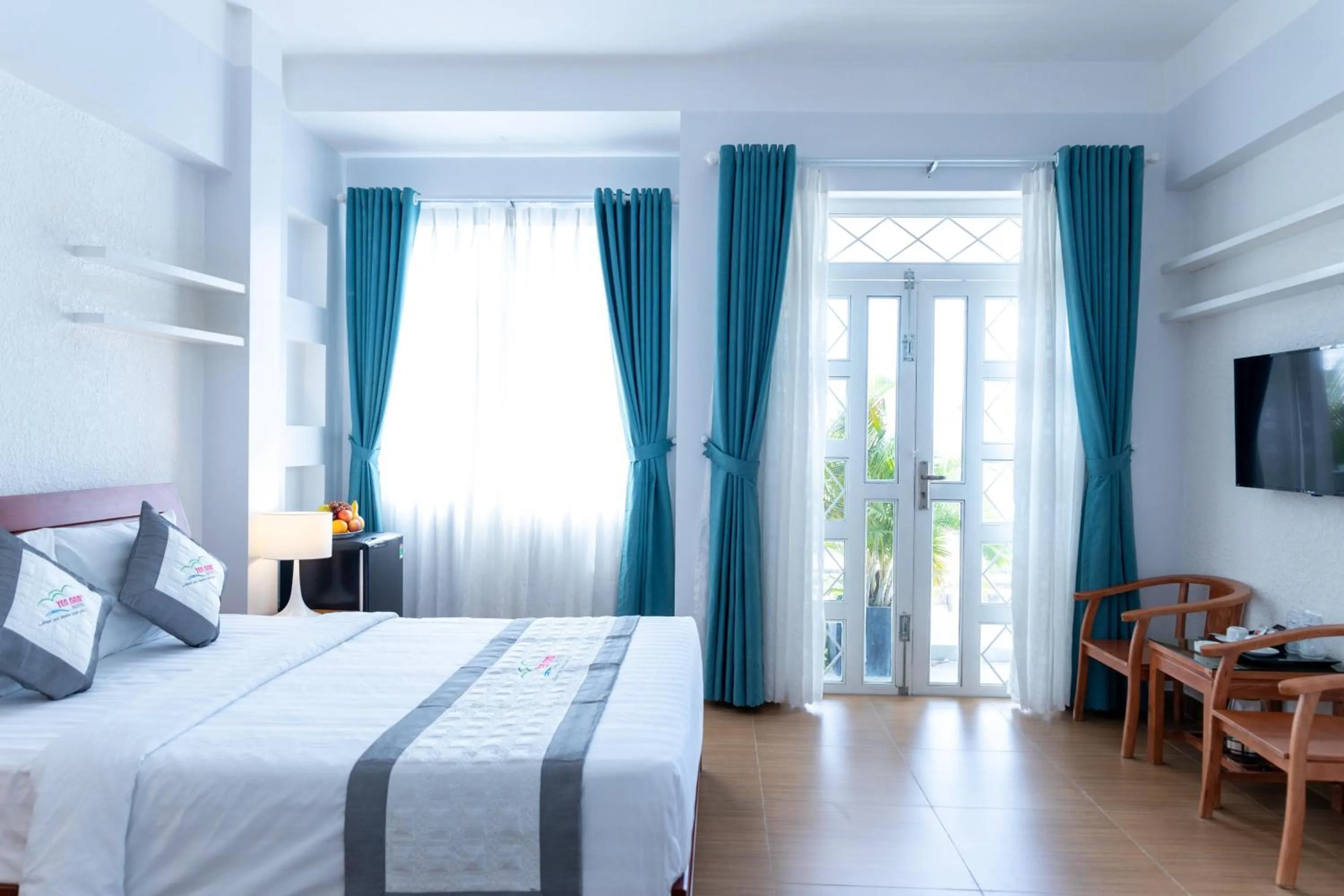 Bed in Yen Nam Hotel Nguyen Thai Son