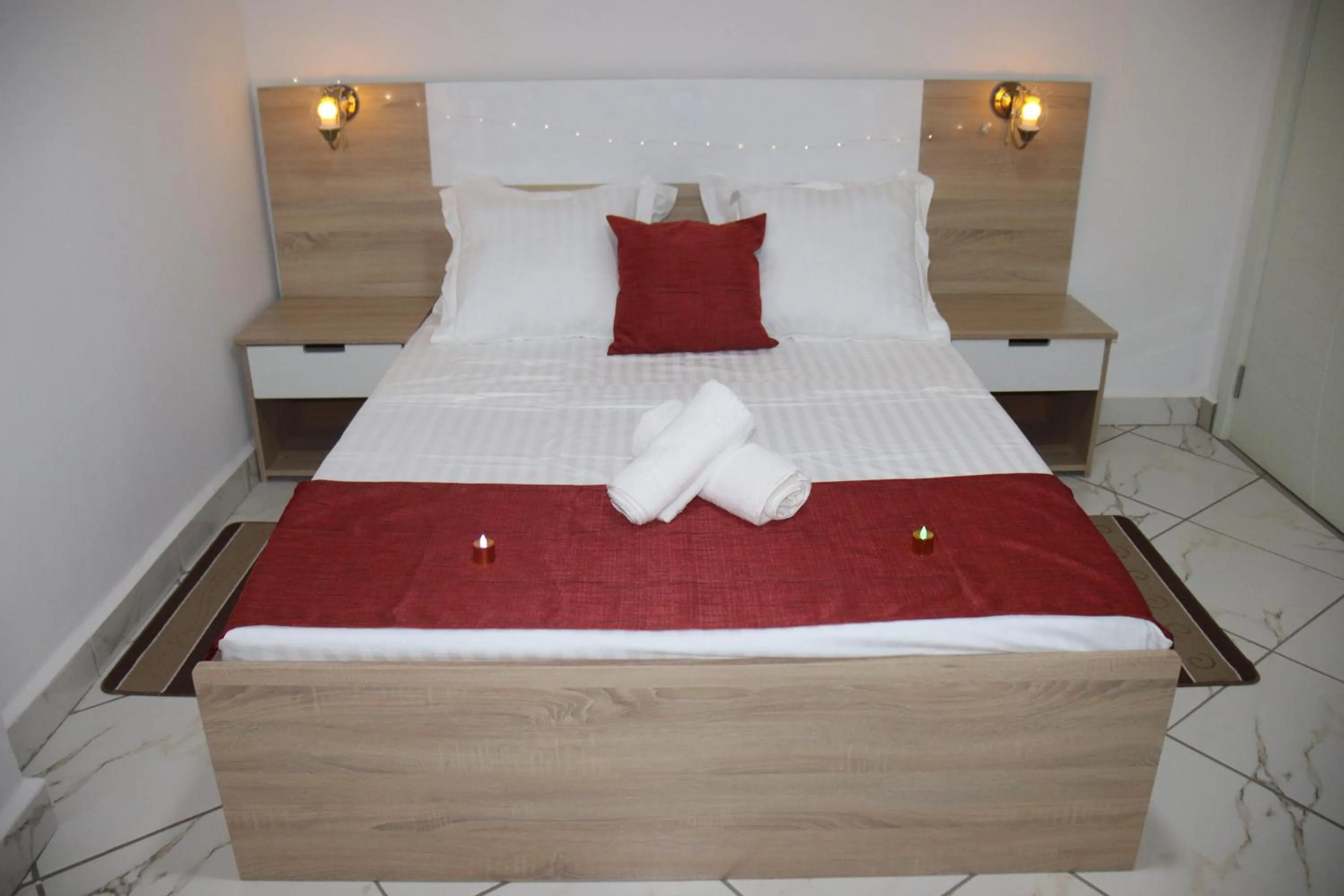 Bed in Hary's Aparthotel