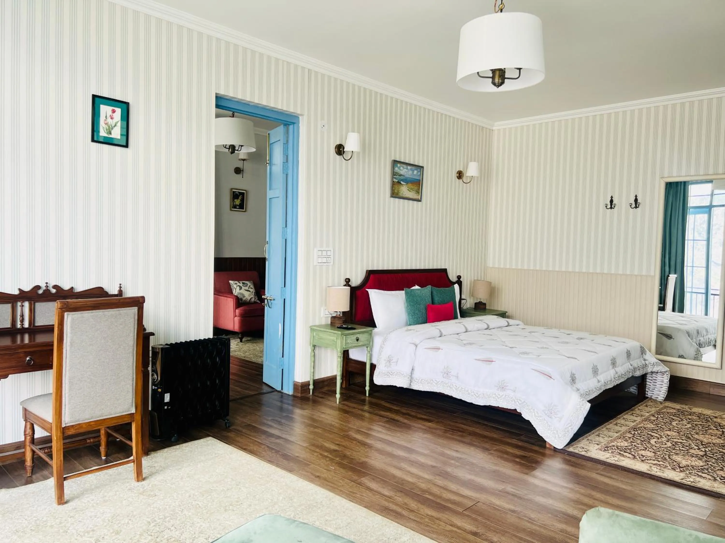 Bedroom, Bed in Faraway Cottages, Auli