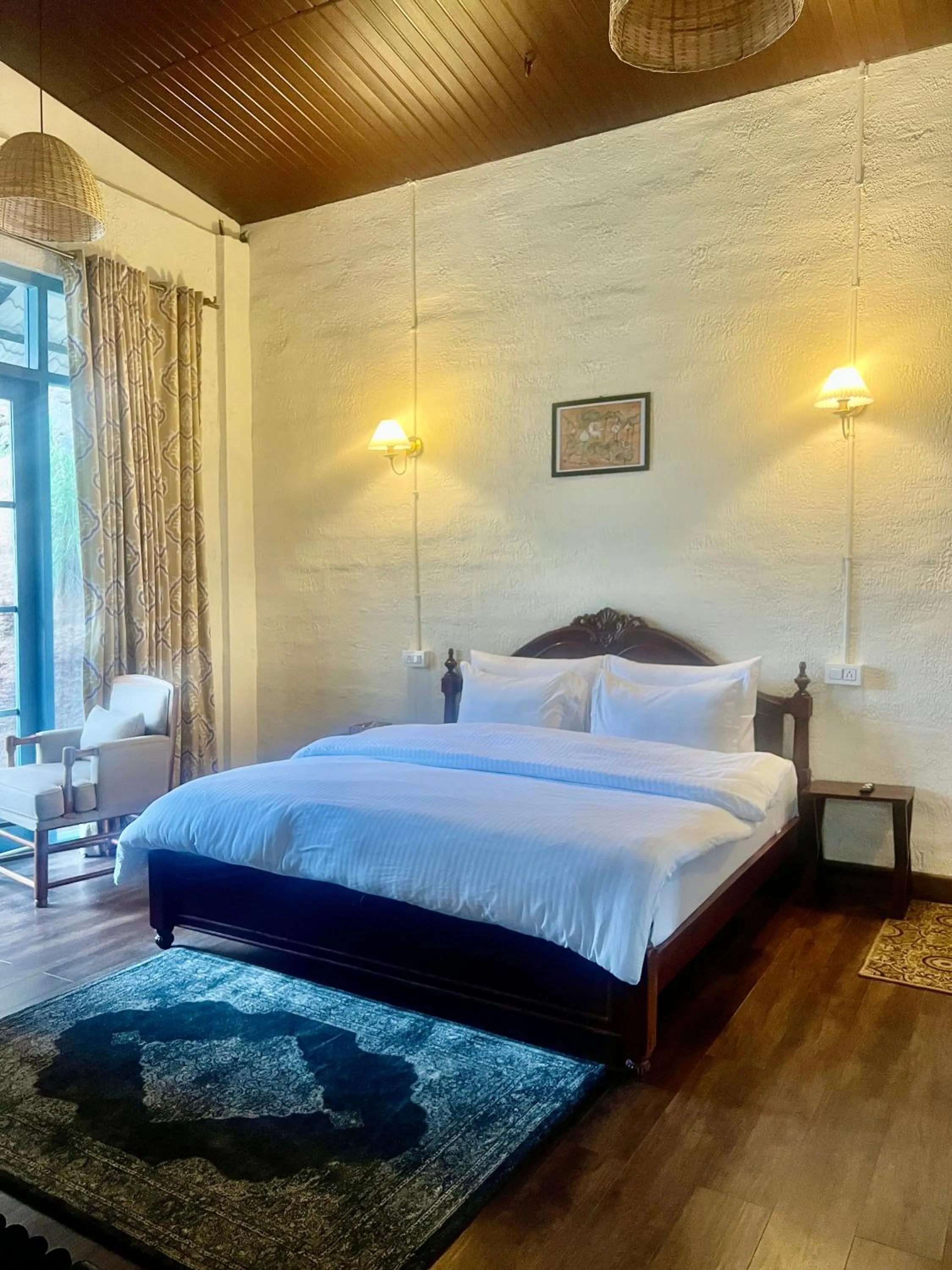 Bedroom, Bed in Faraway Cottages, Auli