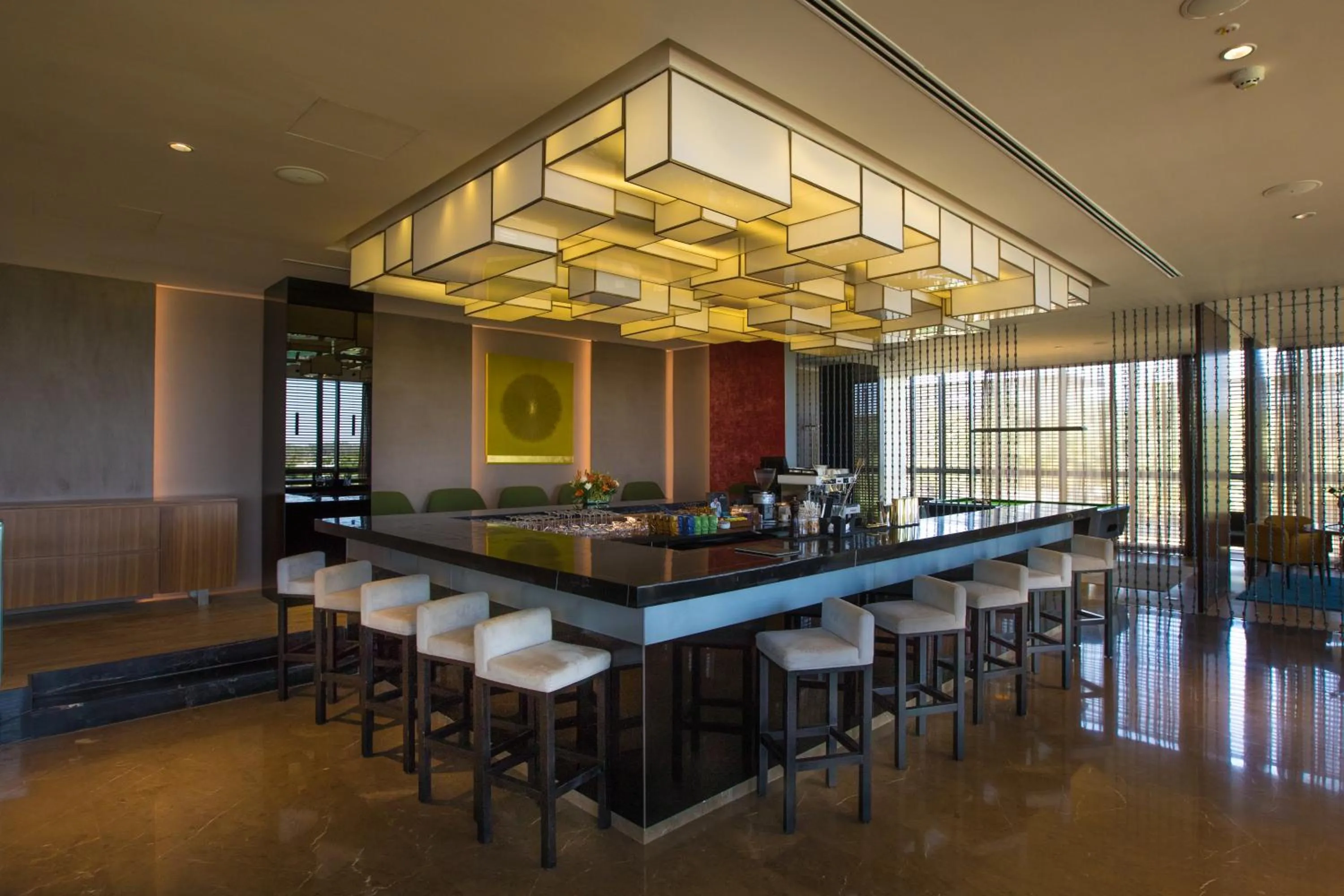 Dining area in BLVD Club - Near BENGALURU AIRPORT