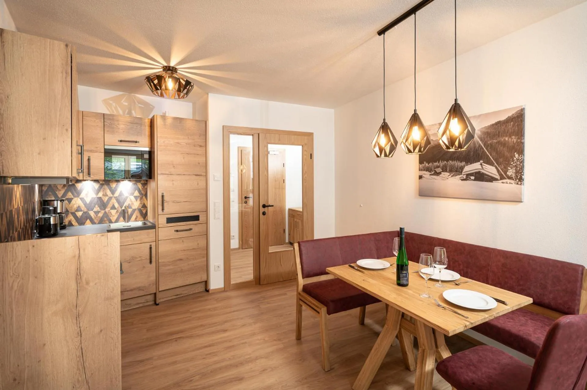 Seating area in AlpenParks Wildbach Lodge Hochkönig