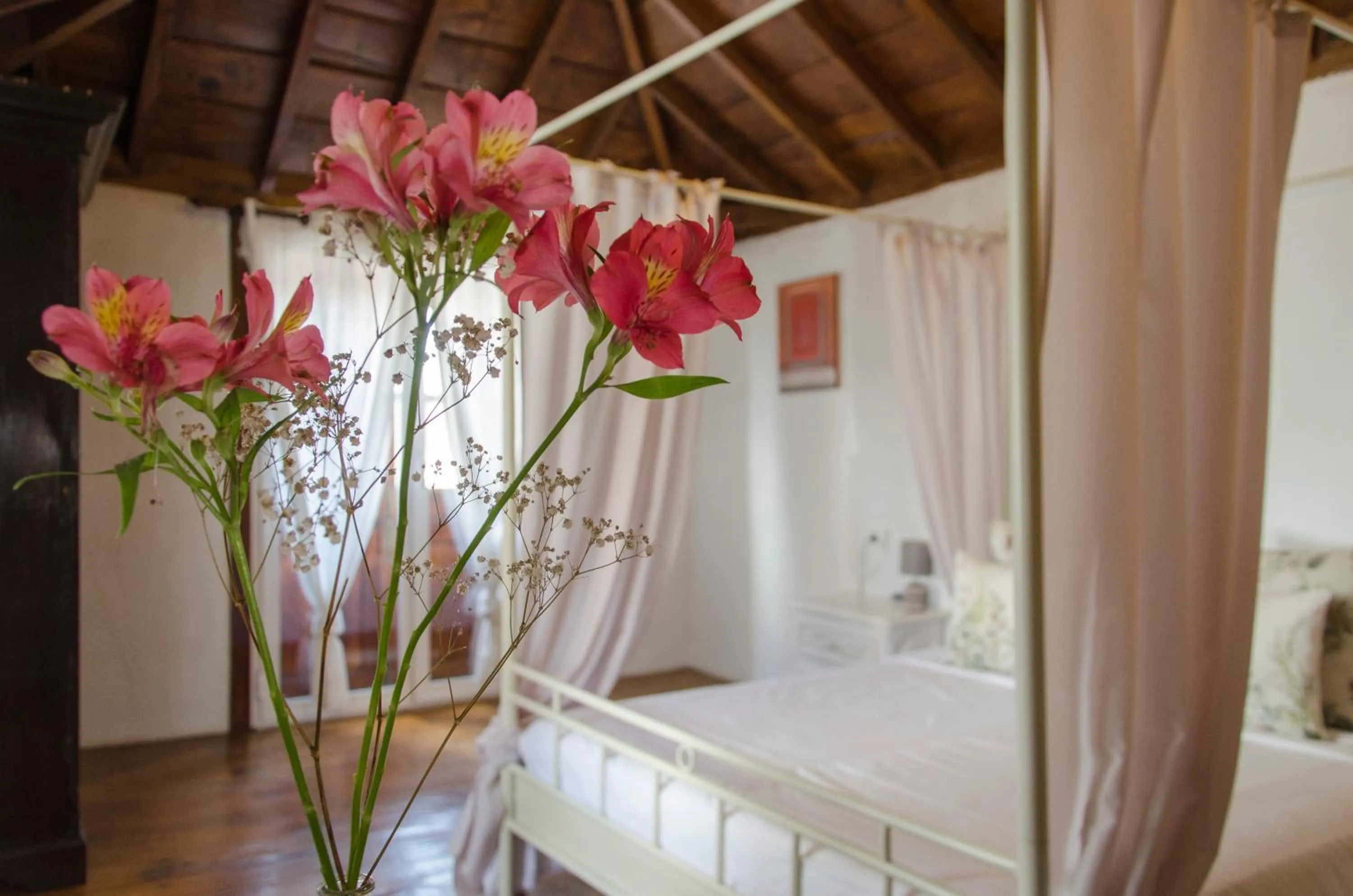 Bed in Hotel rural casona Santo Domingo