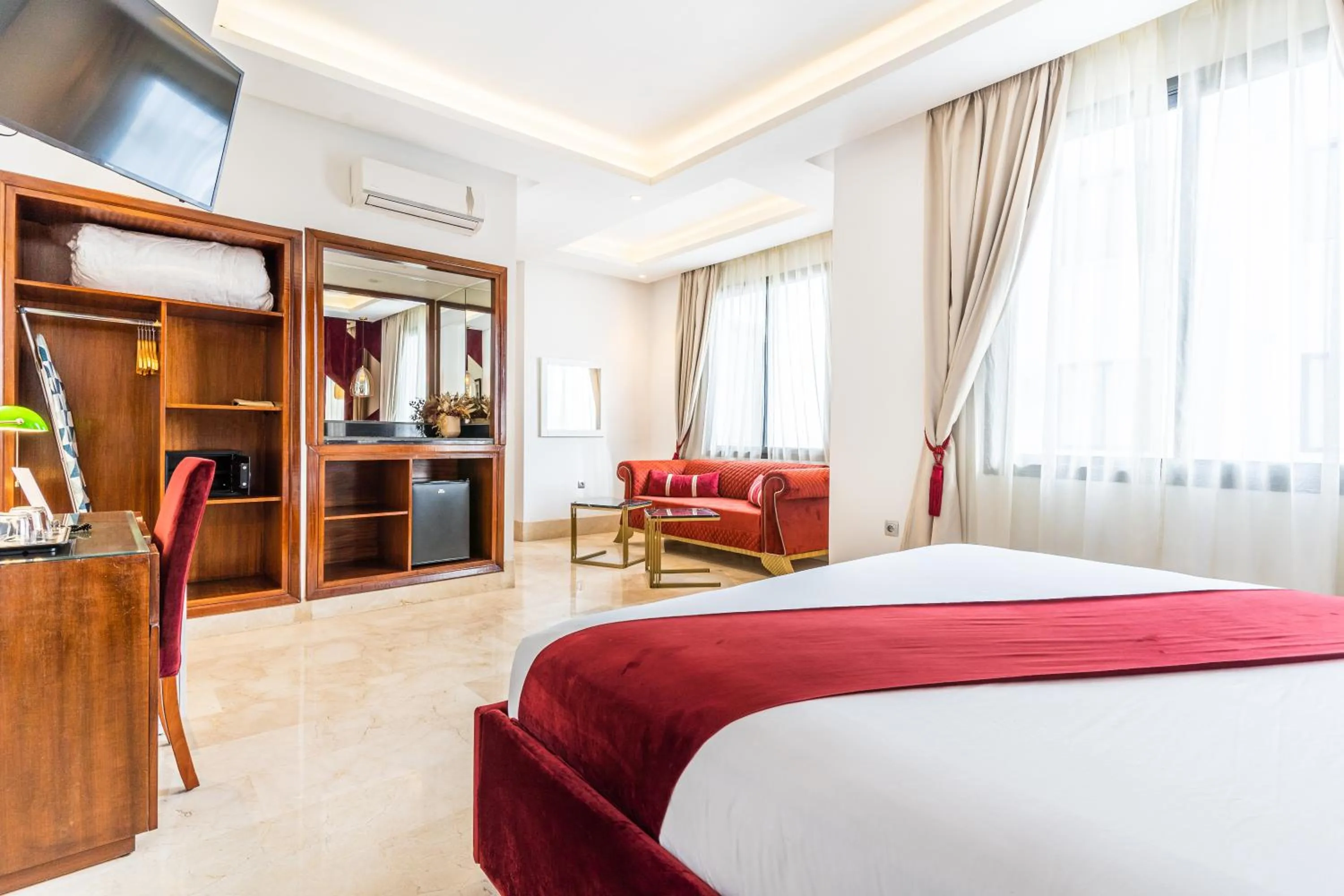 Living room, Bed in One Hotel Casablanca