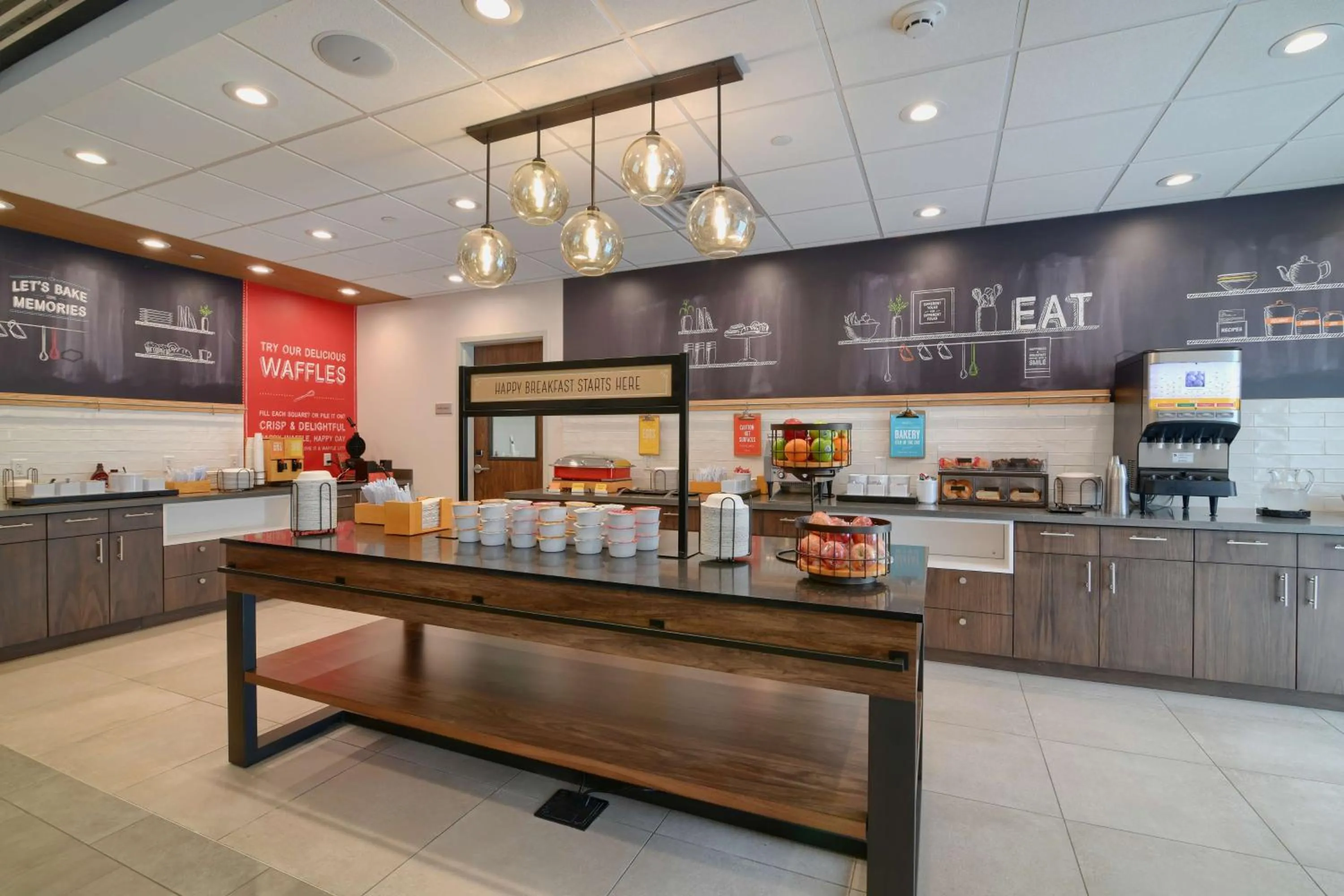 Breakfast in Hampton Inn Lincoln White Mountains