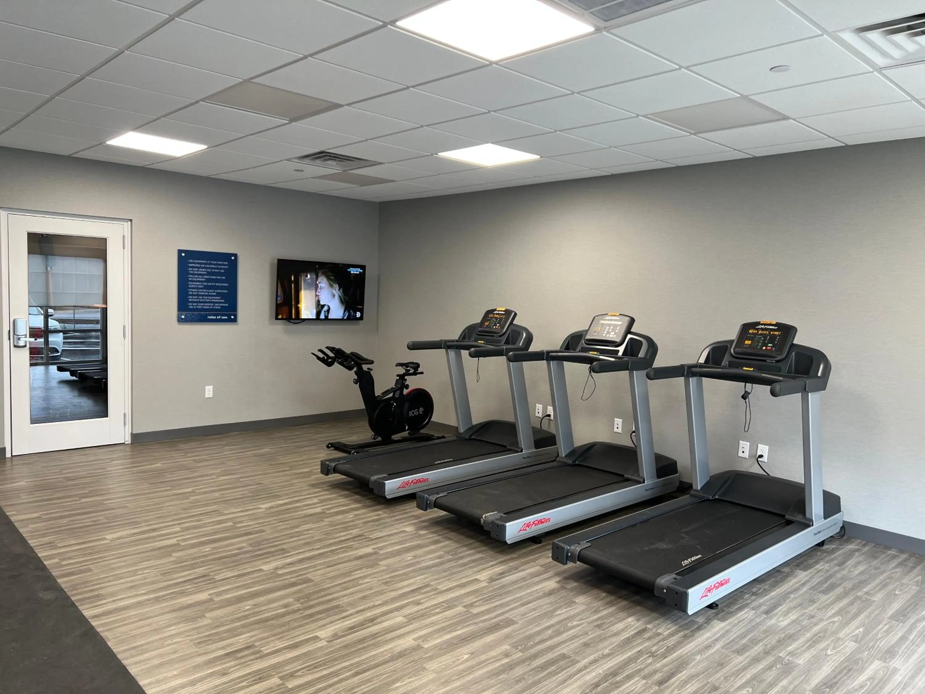 Fitness centre/facilities in Hampton Inn Lincoln White Mountains