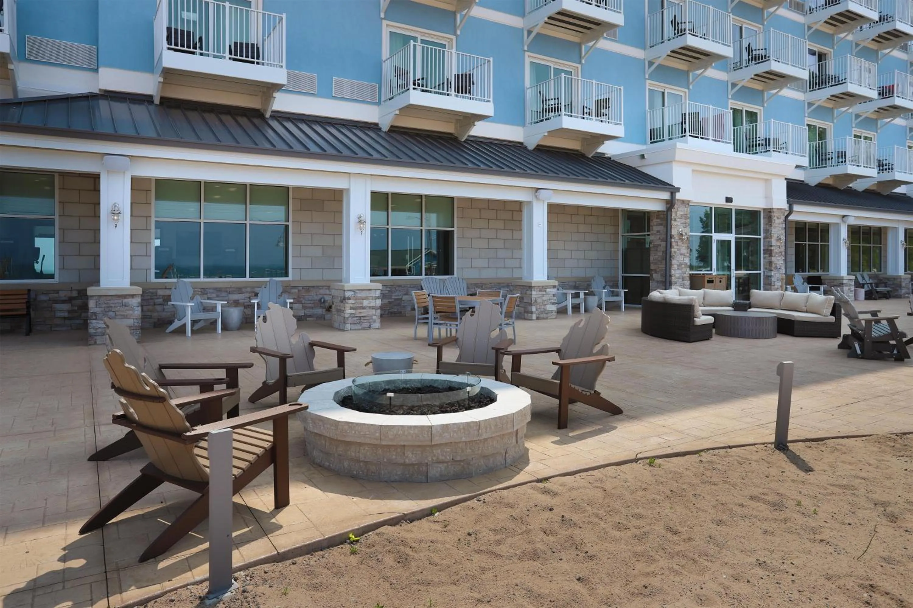 Patio in Hampton Inn & Suites Manistee, Mi