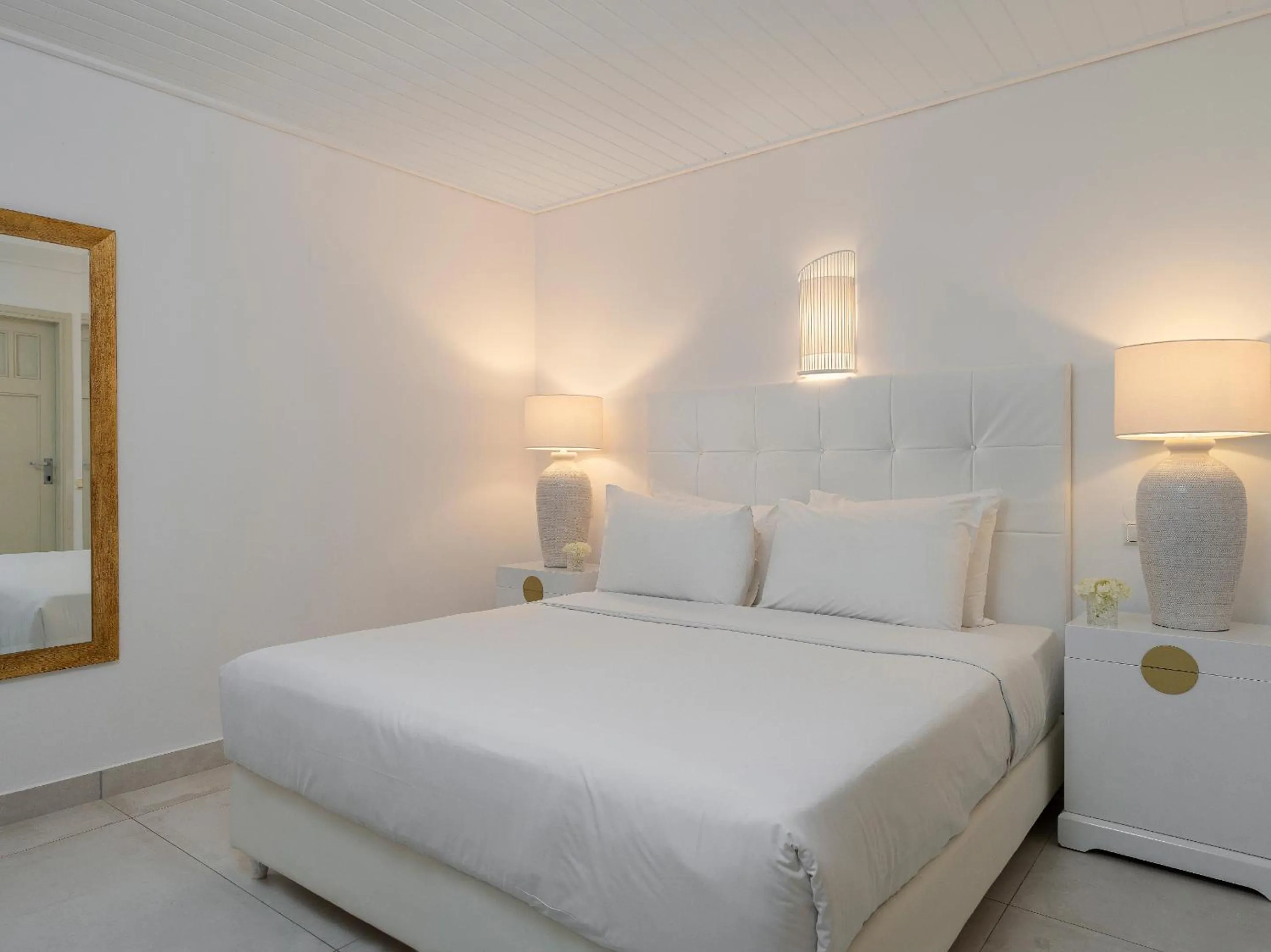 Bed in Grecotel Creta Palace