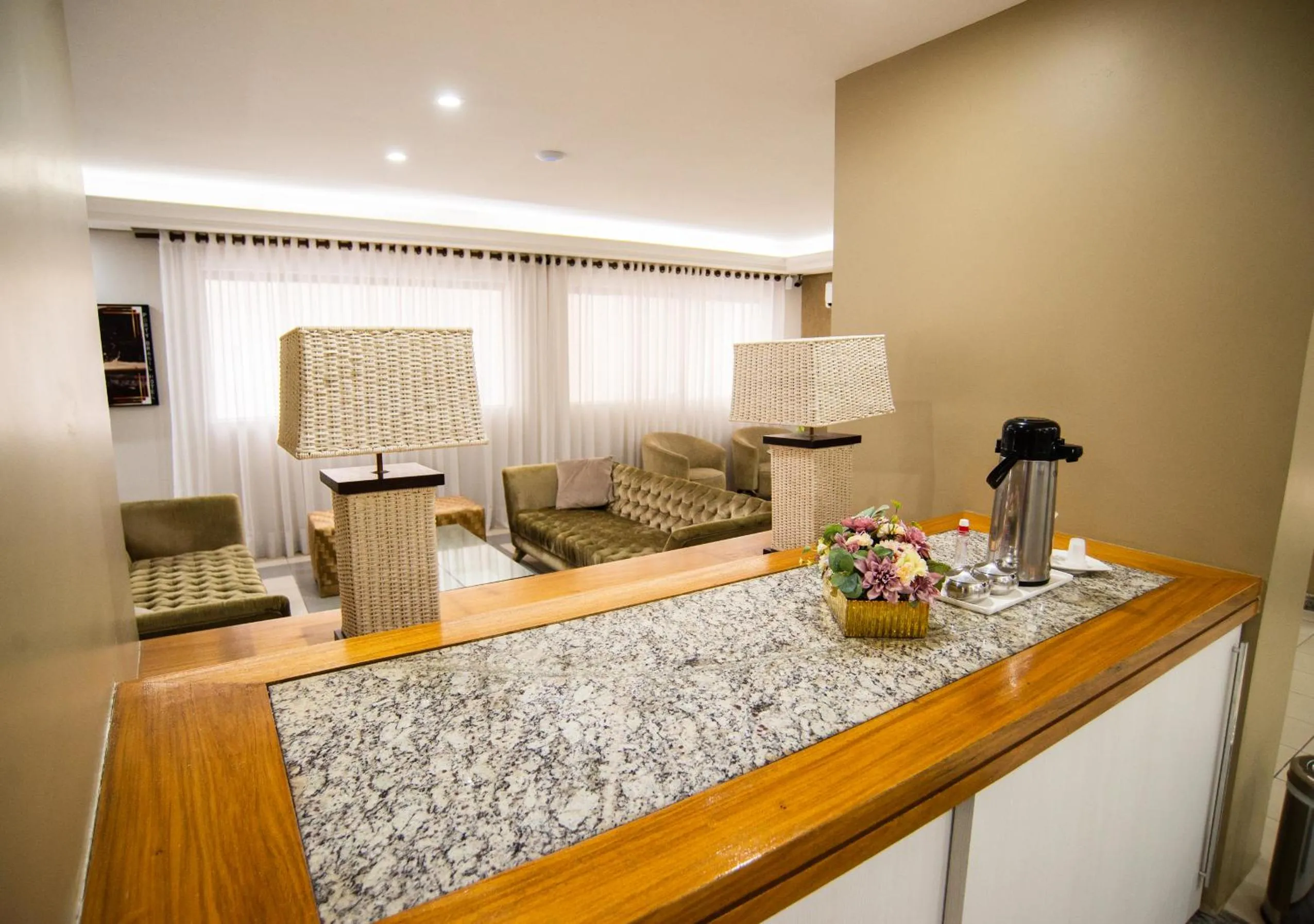 Seating area in Porty Brasil Hotel