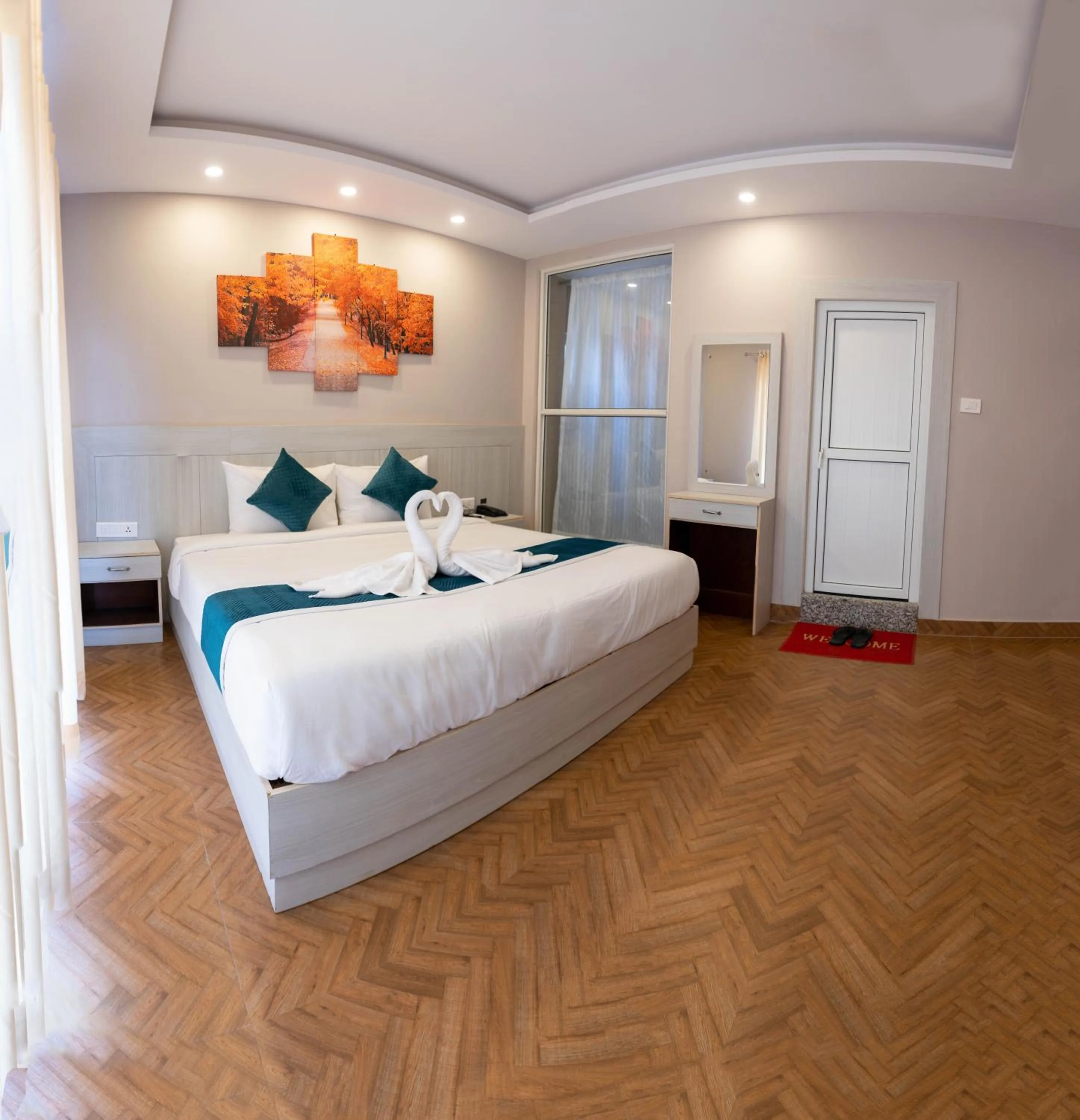 Photo of the whole room, Bed in Majheri Resort and Spa