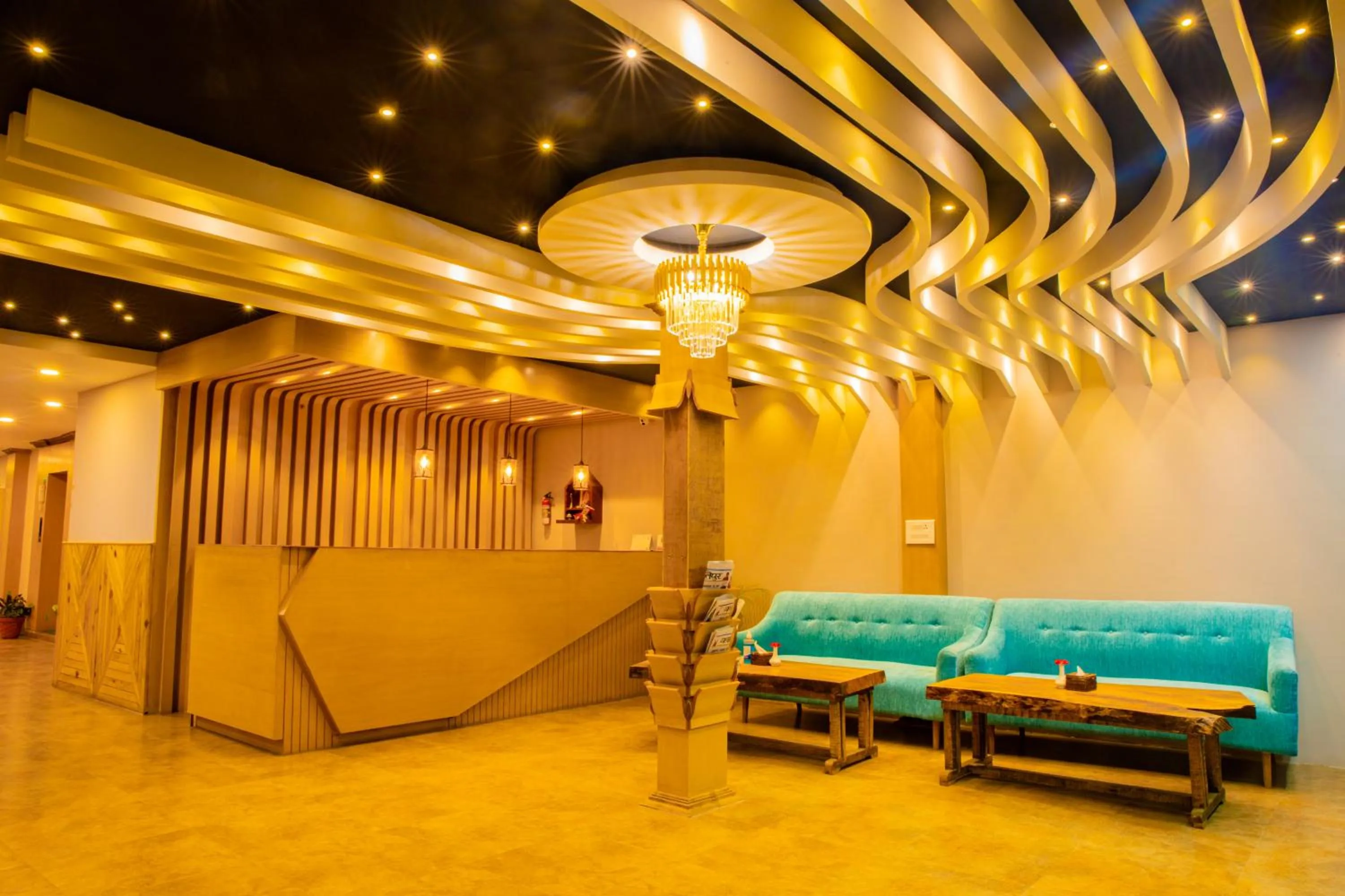 Seating area in Majheri Resort and Spa