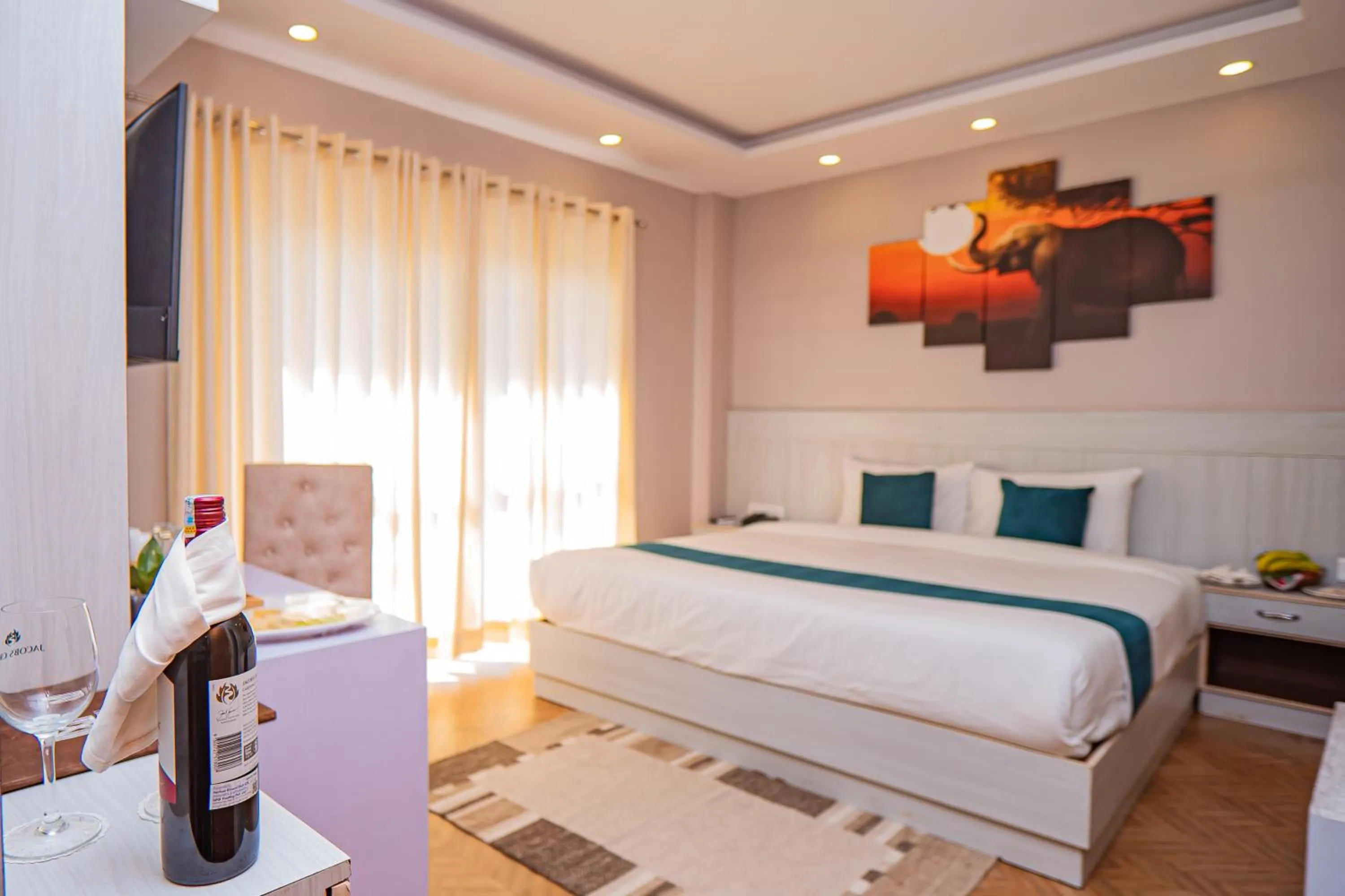 Bed in Majheri Resort and Spa