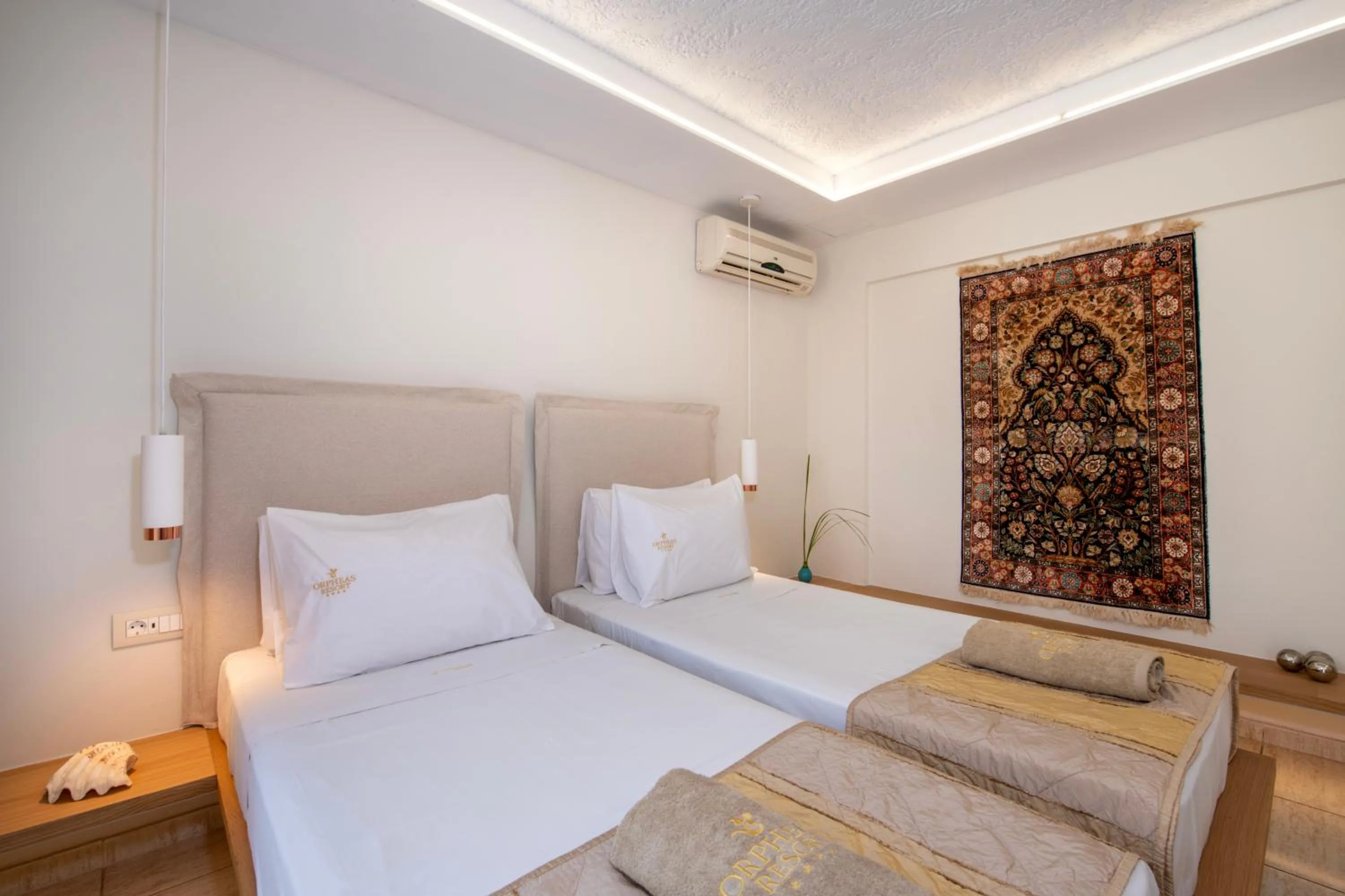 Bed in Orpheas Resort Hotel (Adults Only)