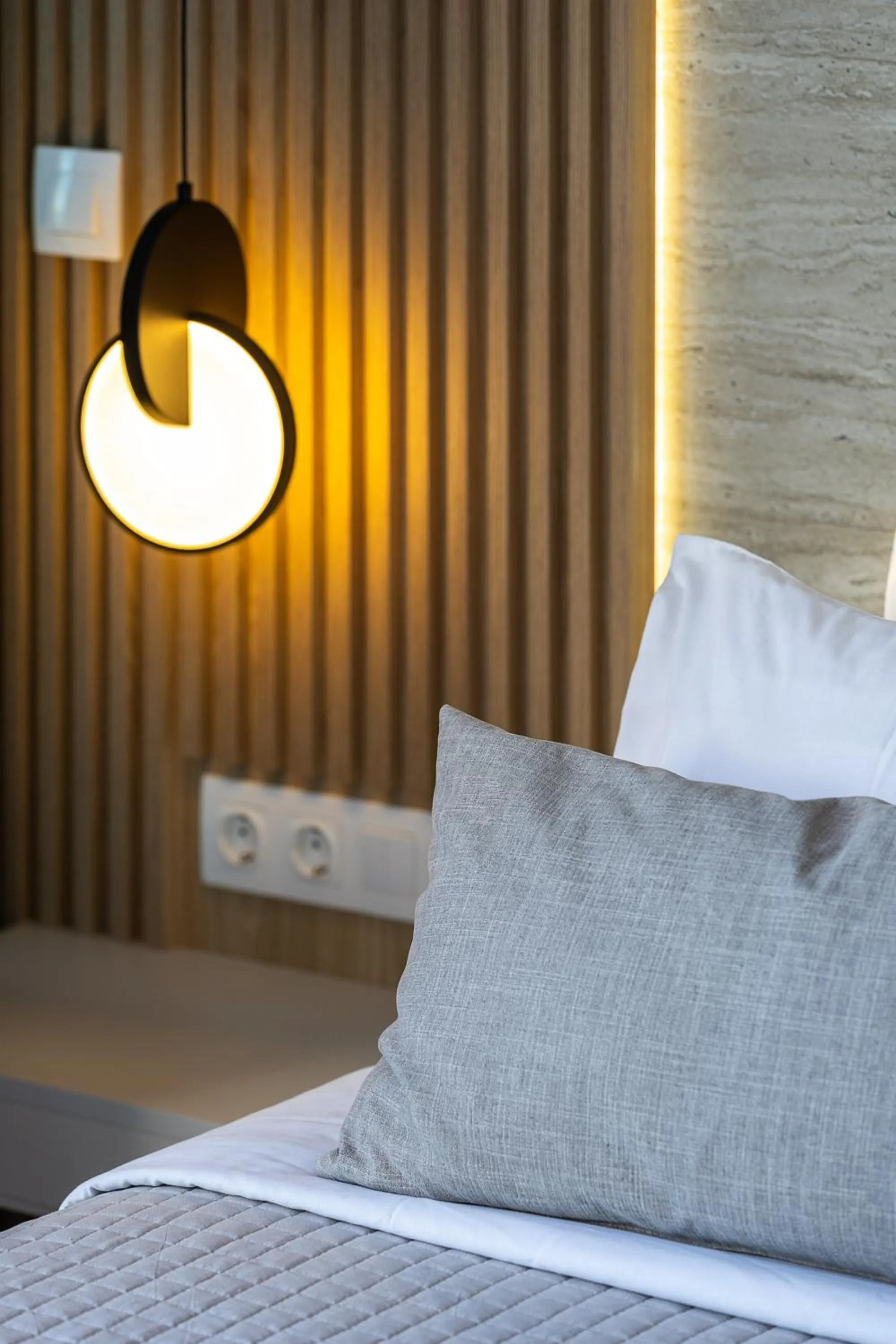 Bed in Poseidon Hotel