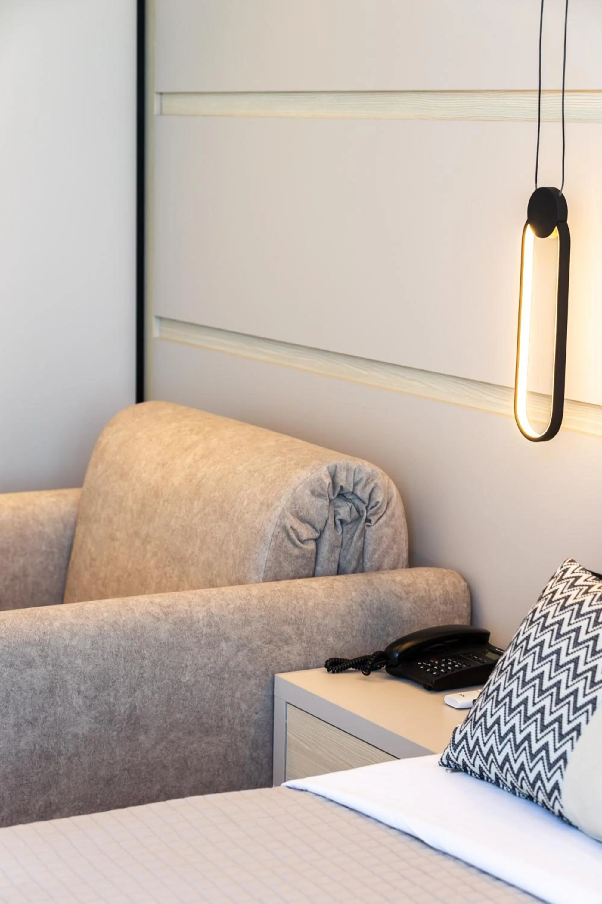 Bed in Poseidon Hotel