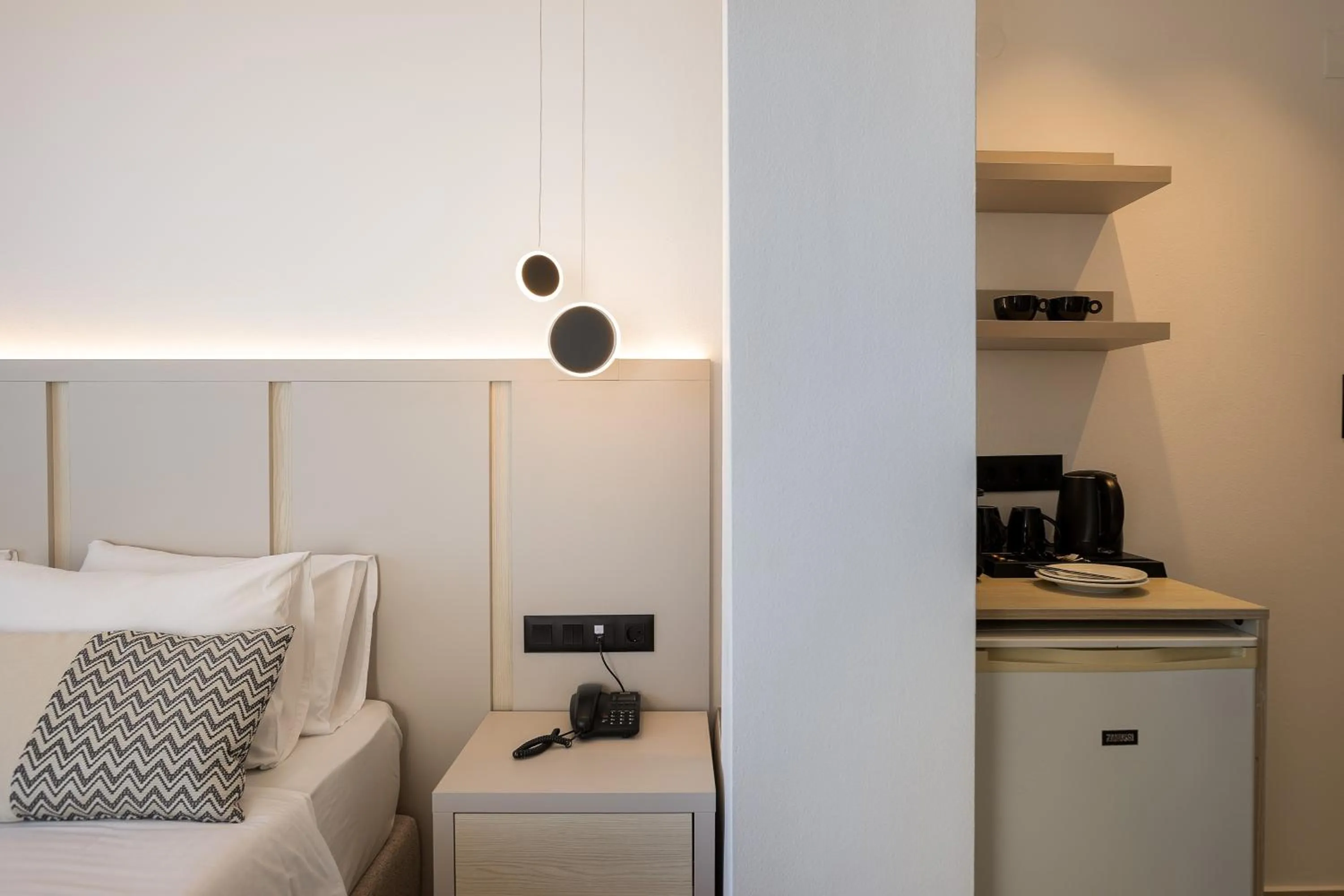 Bed in Poseidon Hotel