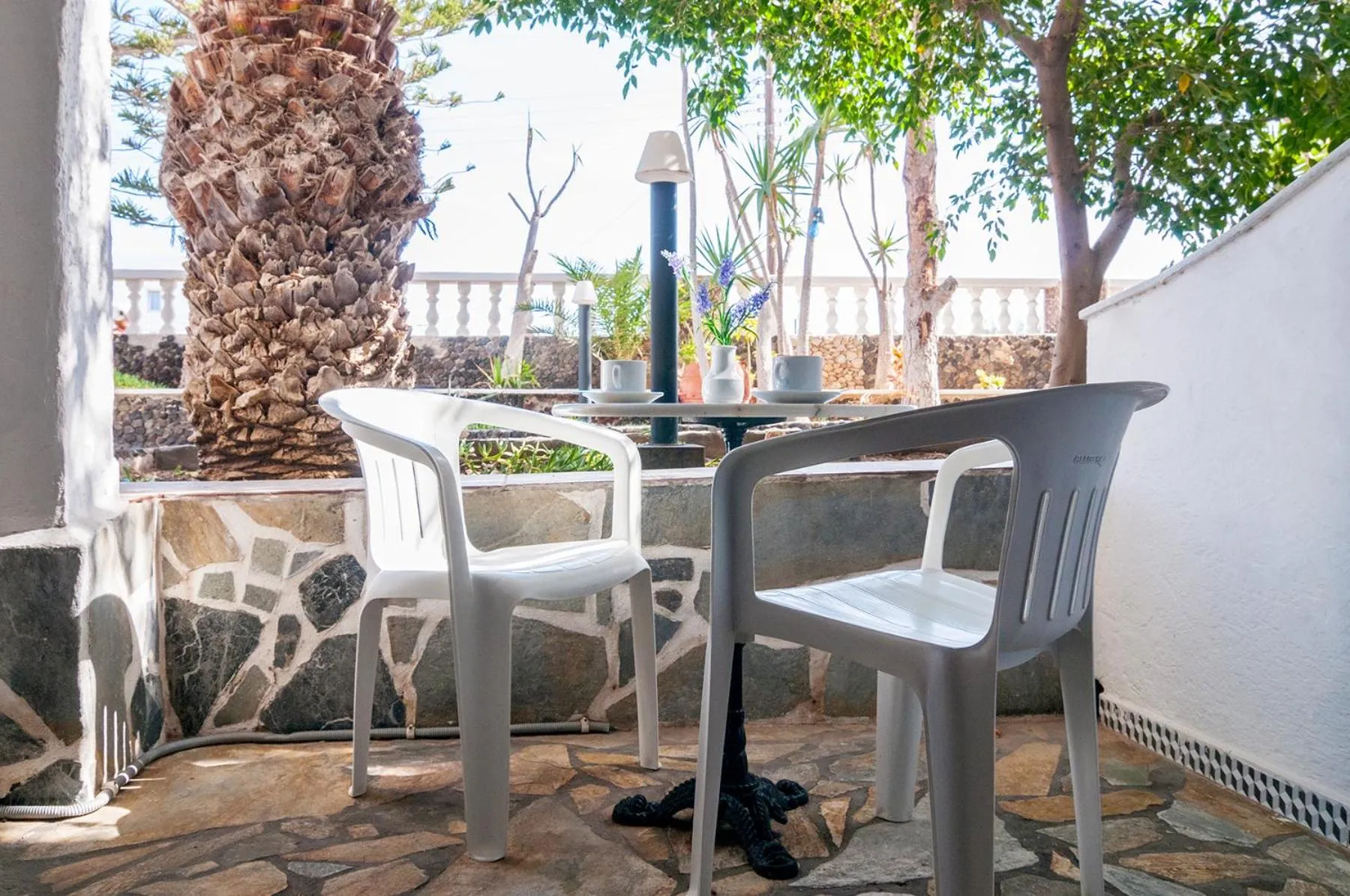 Balcony/Terrace in Holiday Beach Resort Santorini