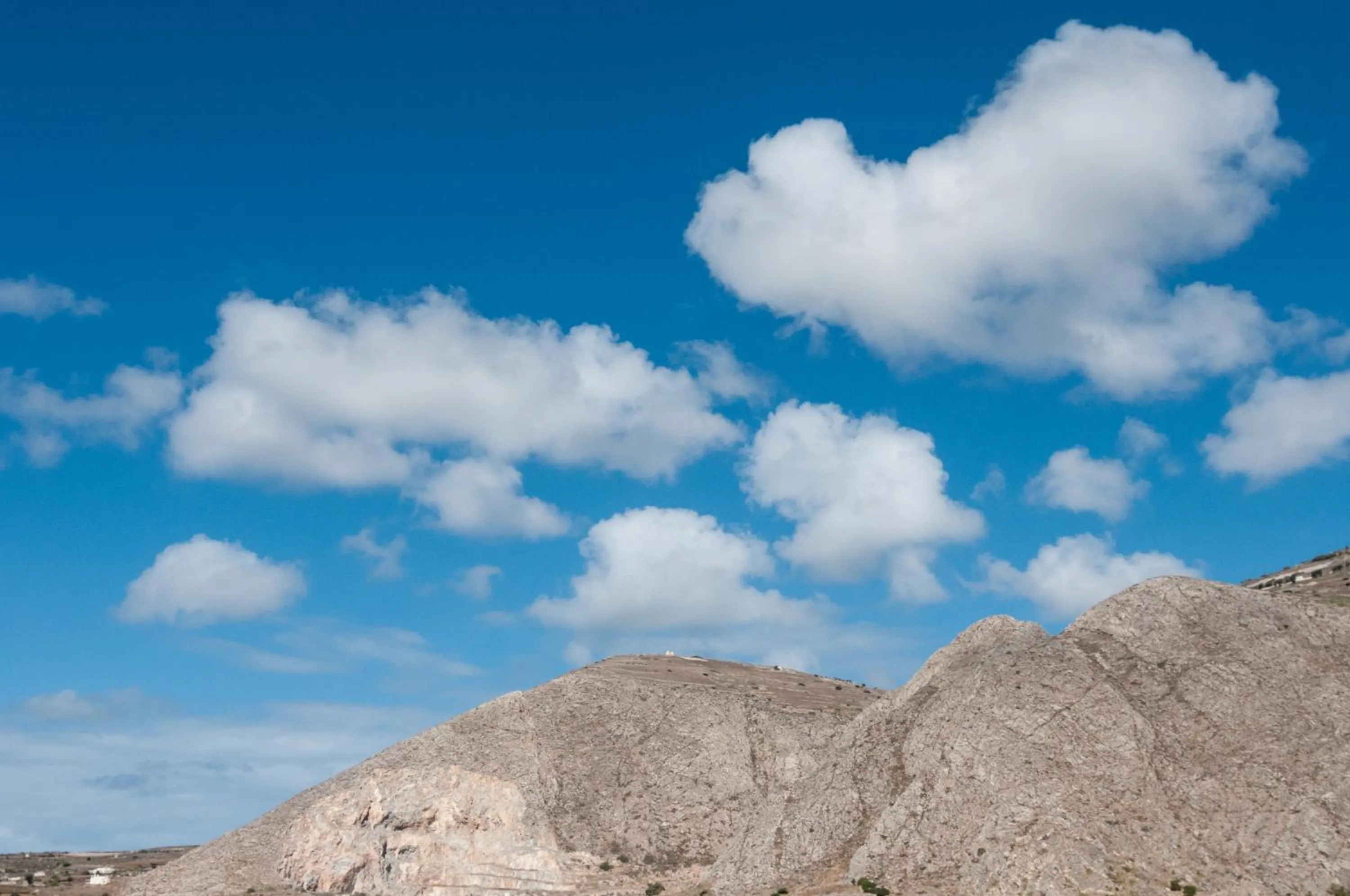 Mountain view in Holiday Beach Resort Santorini