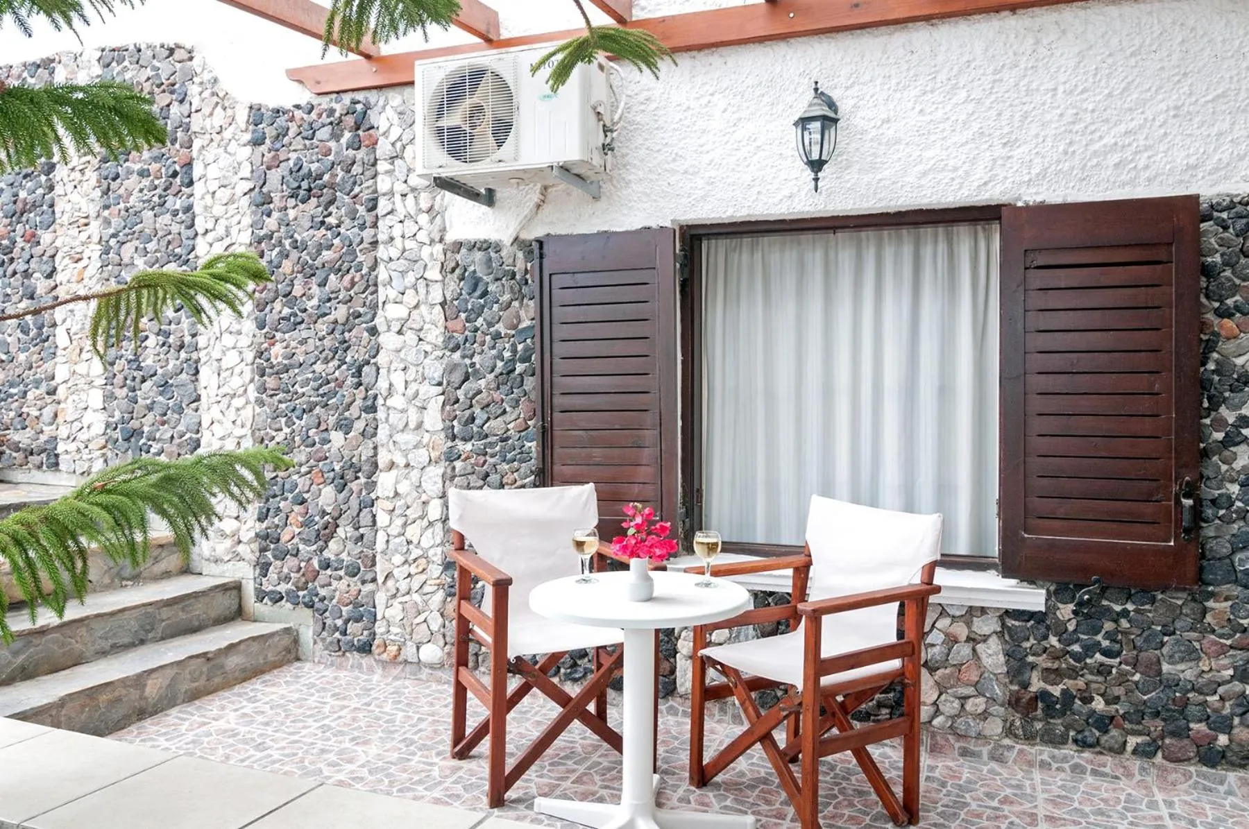 Balcony/Terrace in Holiday Beach Resort Santorini