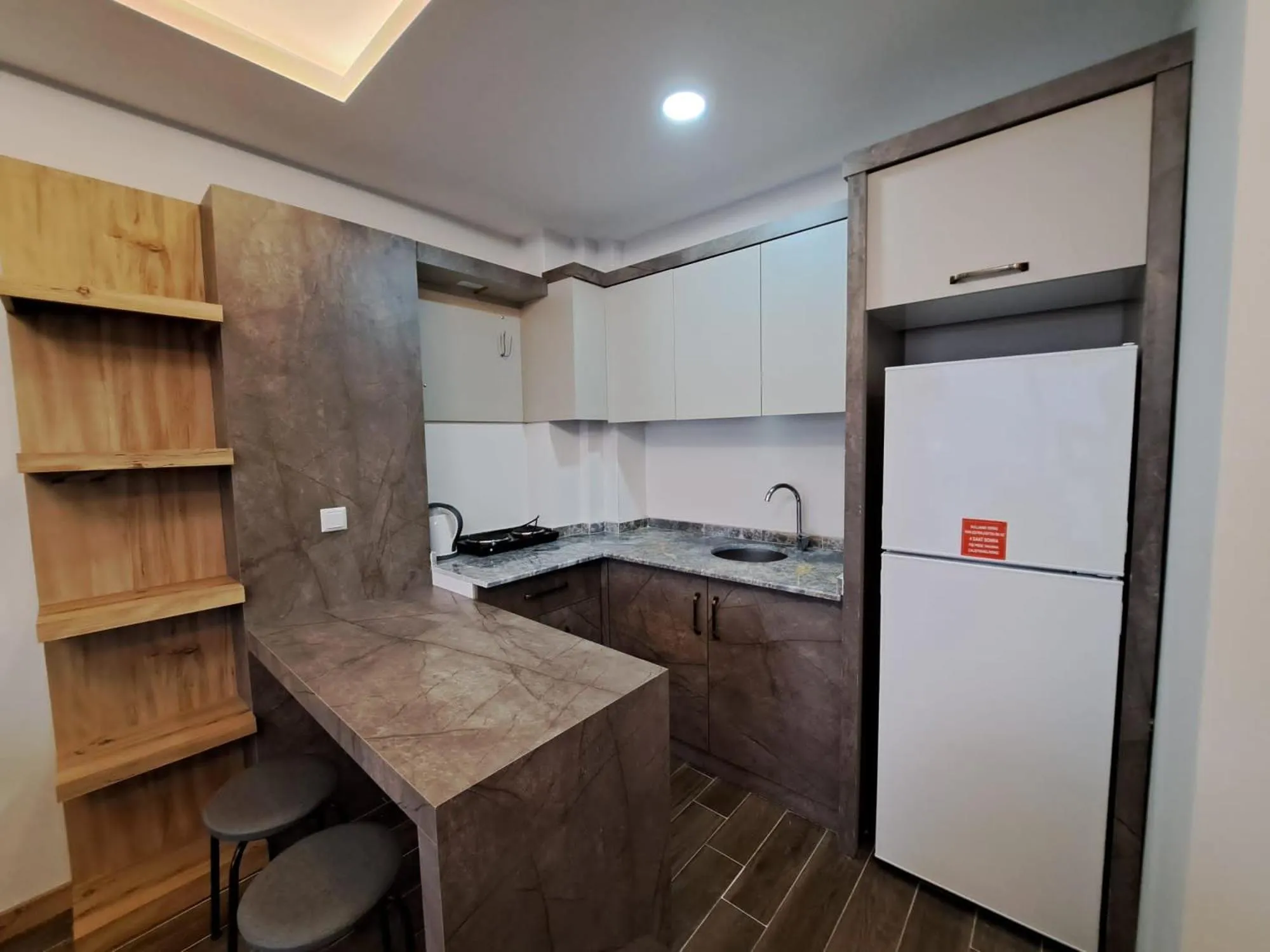Kitchen or kitchenette in Afyon Regulus Thermal Apart Hotel & Villas