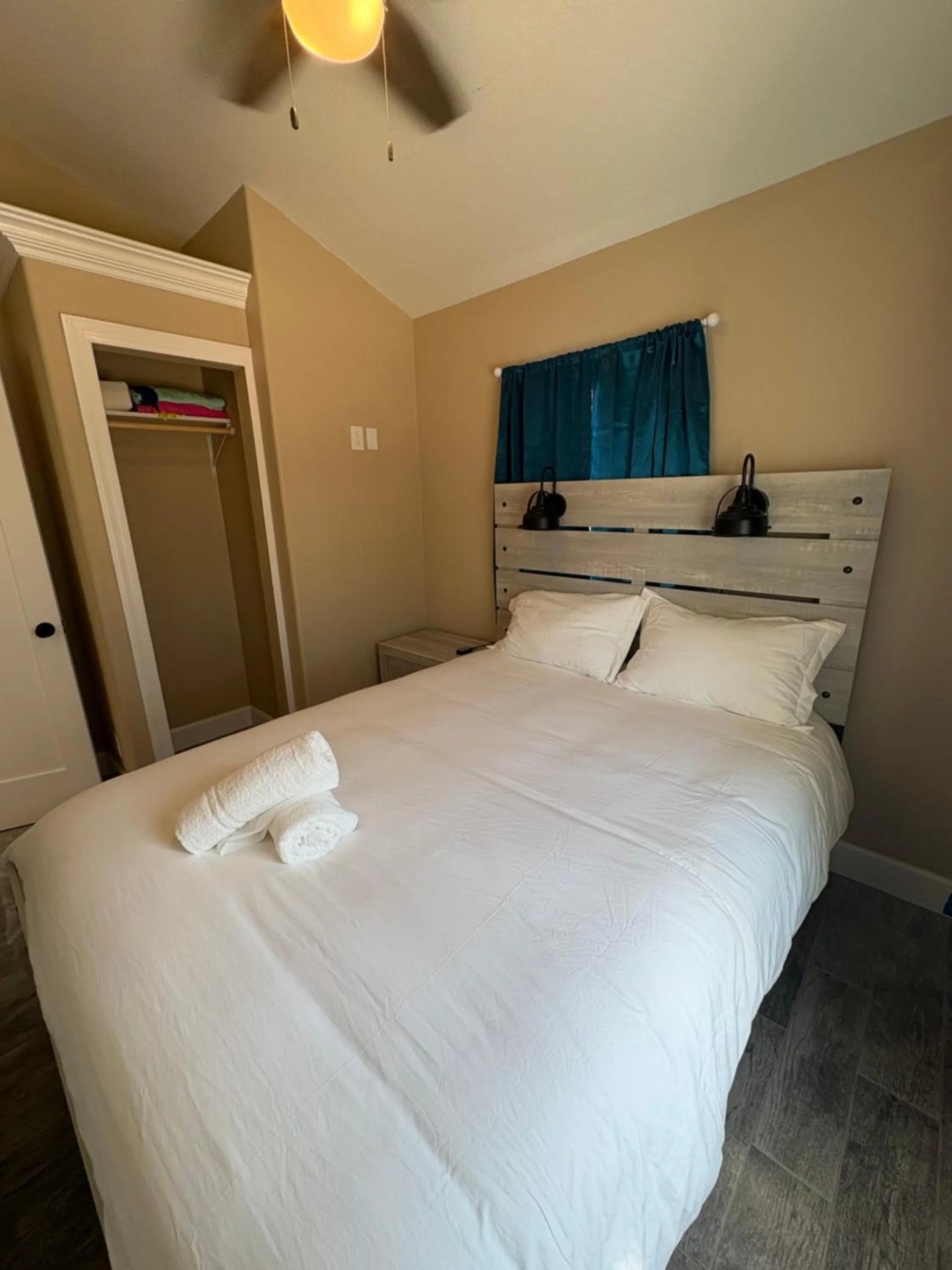 Bed in Blue Waters Treasure Island